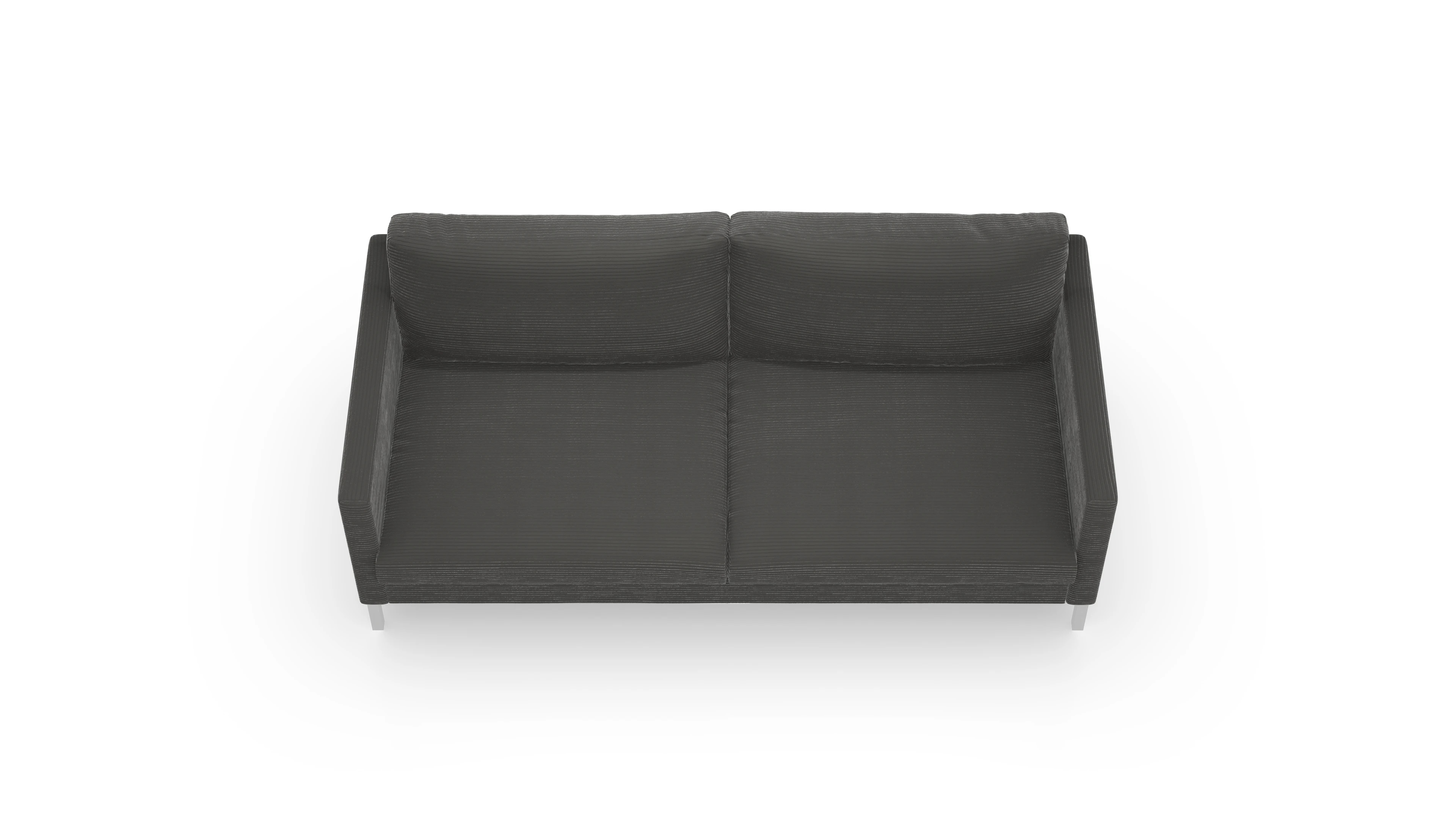 Jacobsen Stoffsofa Ansicht des Produktes Jacobsen 2,5-Sitzer in Cord grau