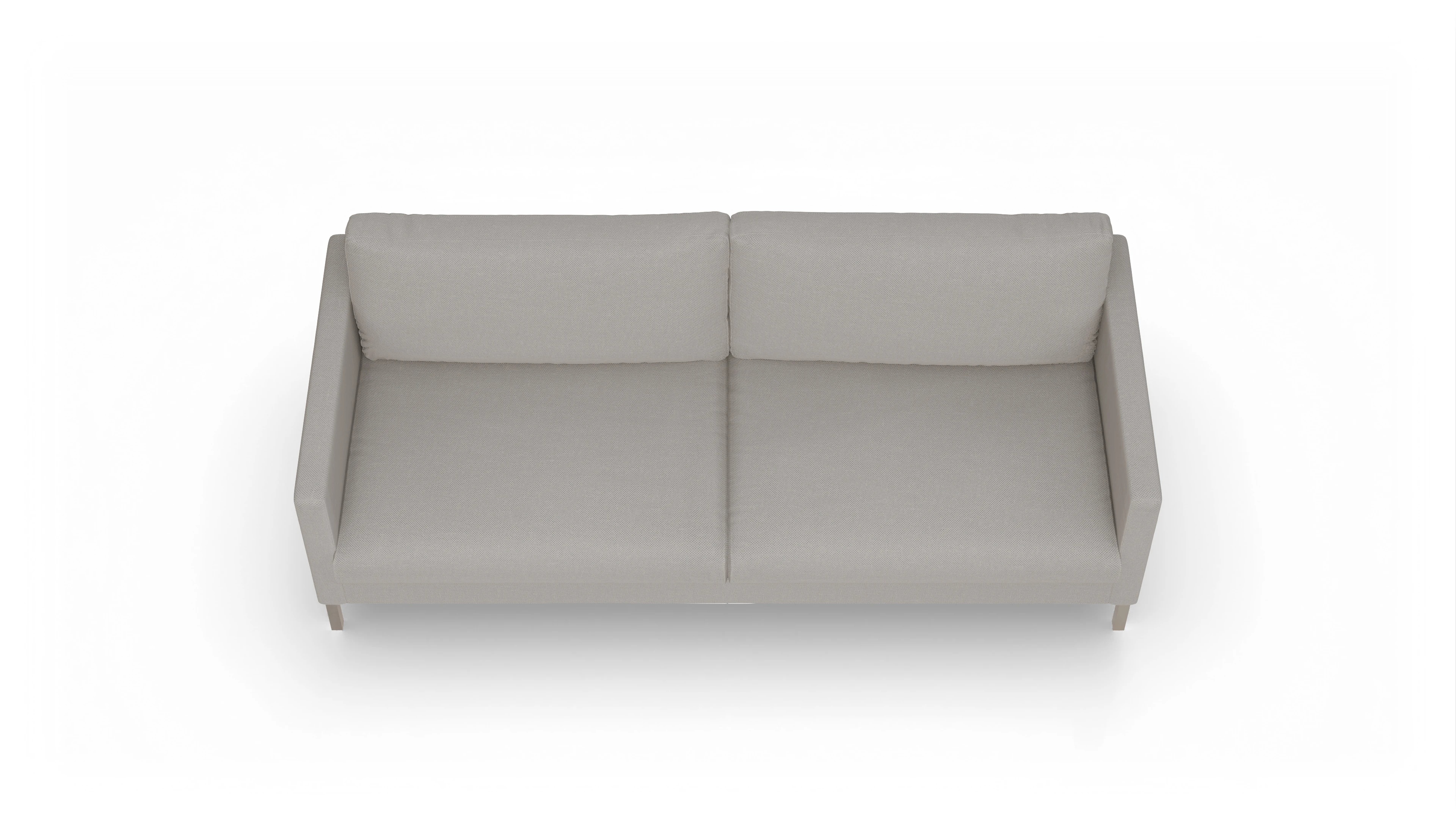 Ansicht des Produktes Jacobsen 3-Sitzer in Stoff weiß