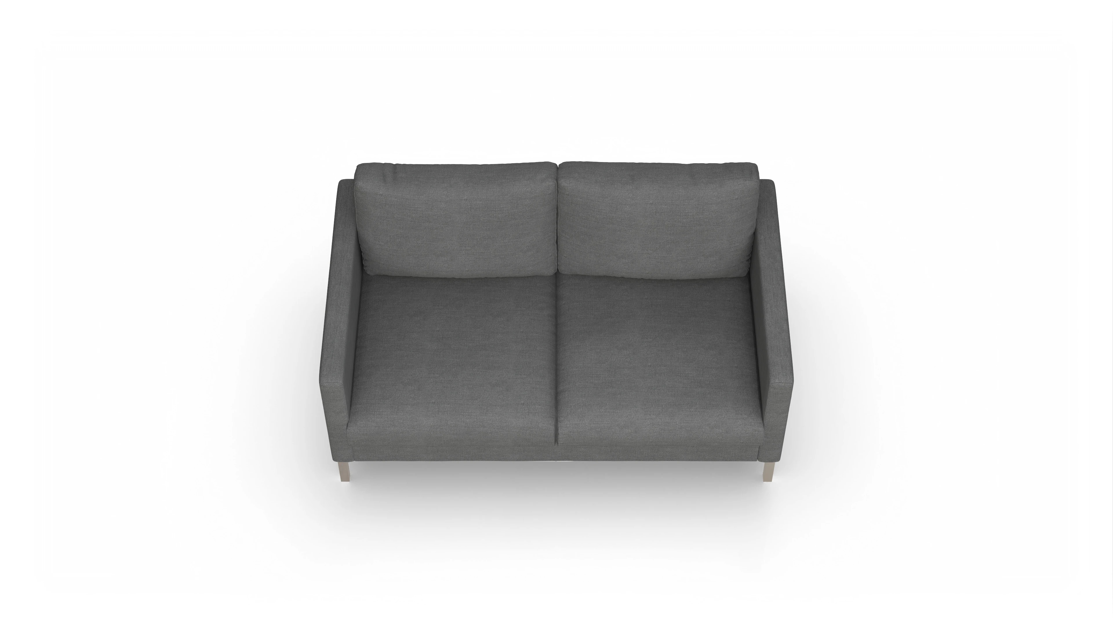 Ansicht des Produktes Jacobsen 2-Sitzer in Stoff grau