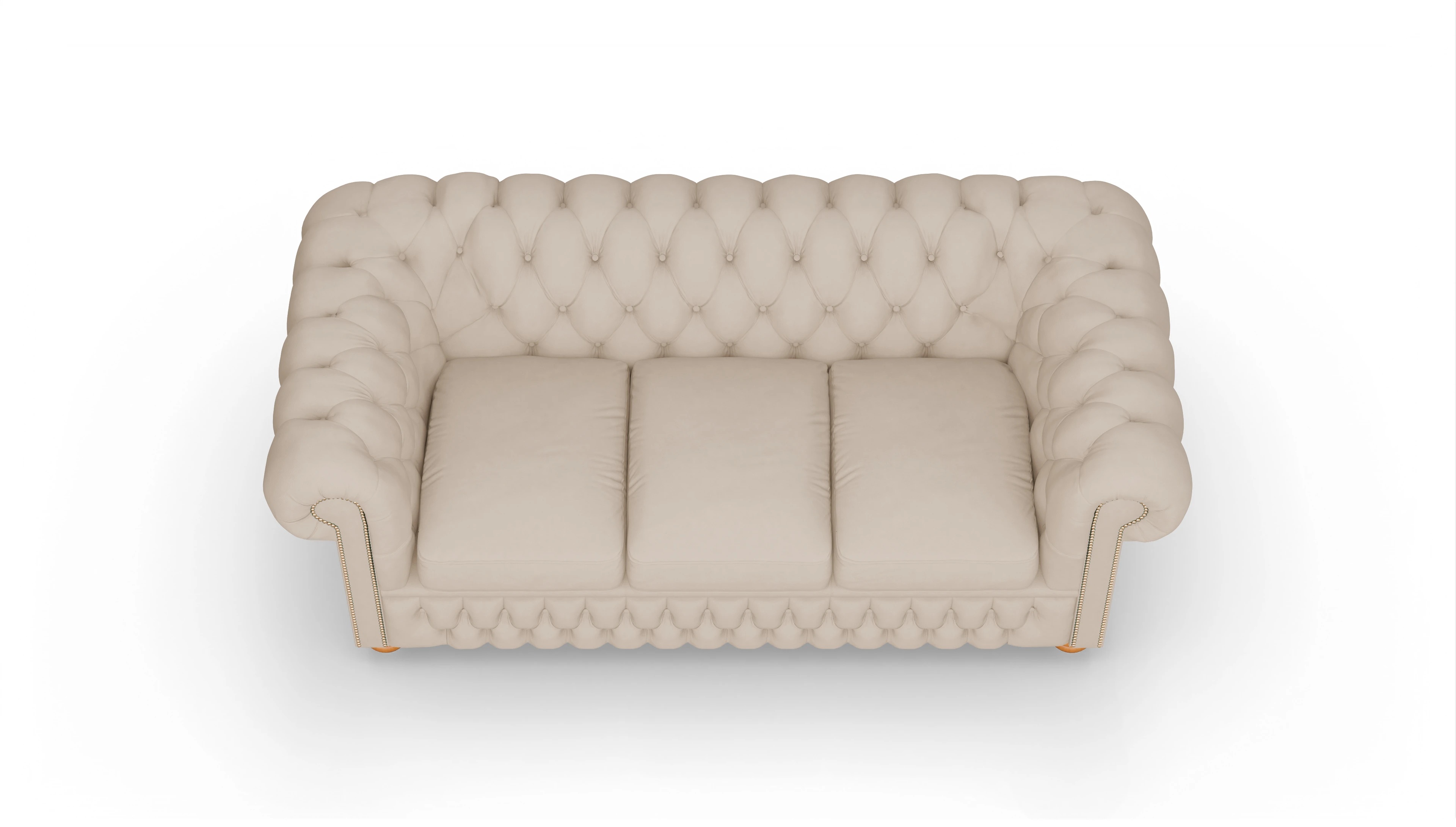 Ansicht des Produktes Oxford 3-Sitzer in Leder beige
