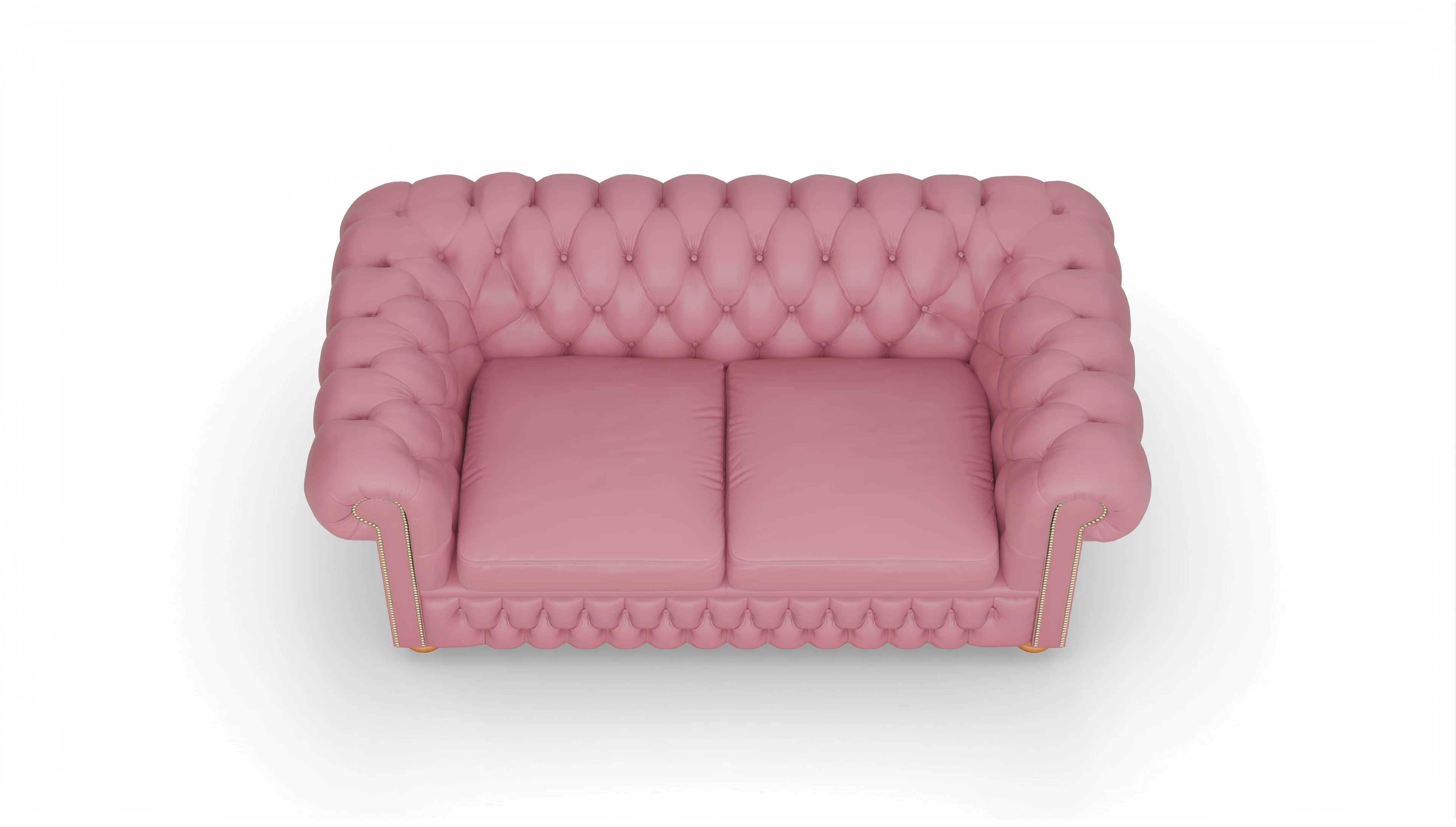 Chesterfield Sofa Oxford Ansicht des Produktes Oxford 2,5-Sitzer in Leder rot