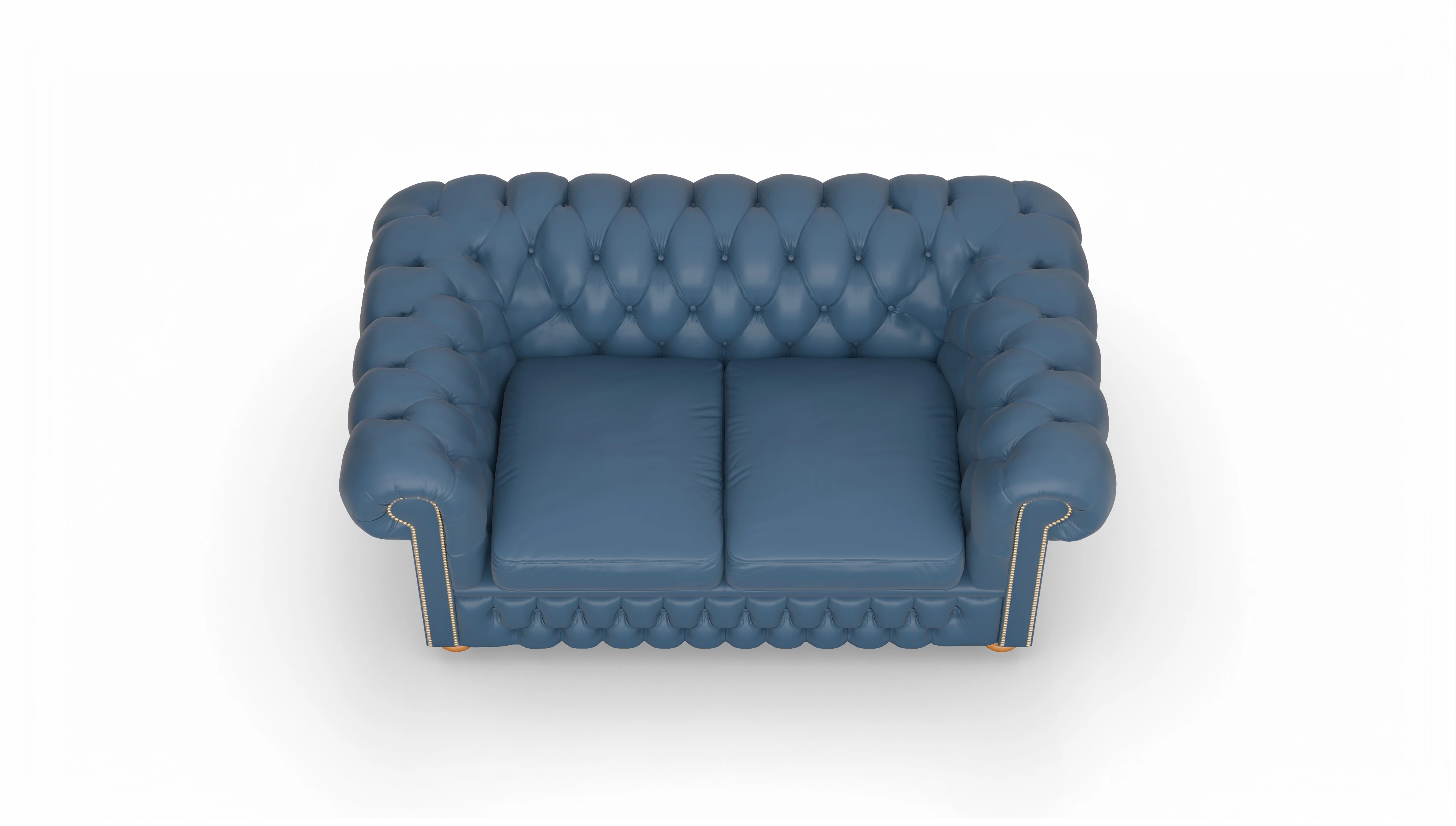 Ansicht des Produktes Oxford 2-Sitzer in Leder blau