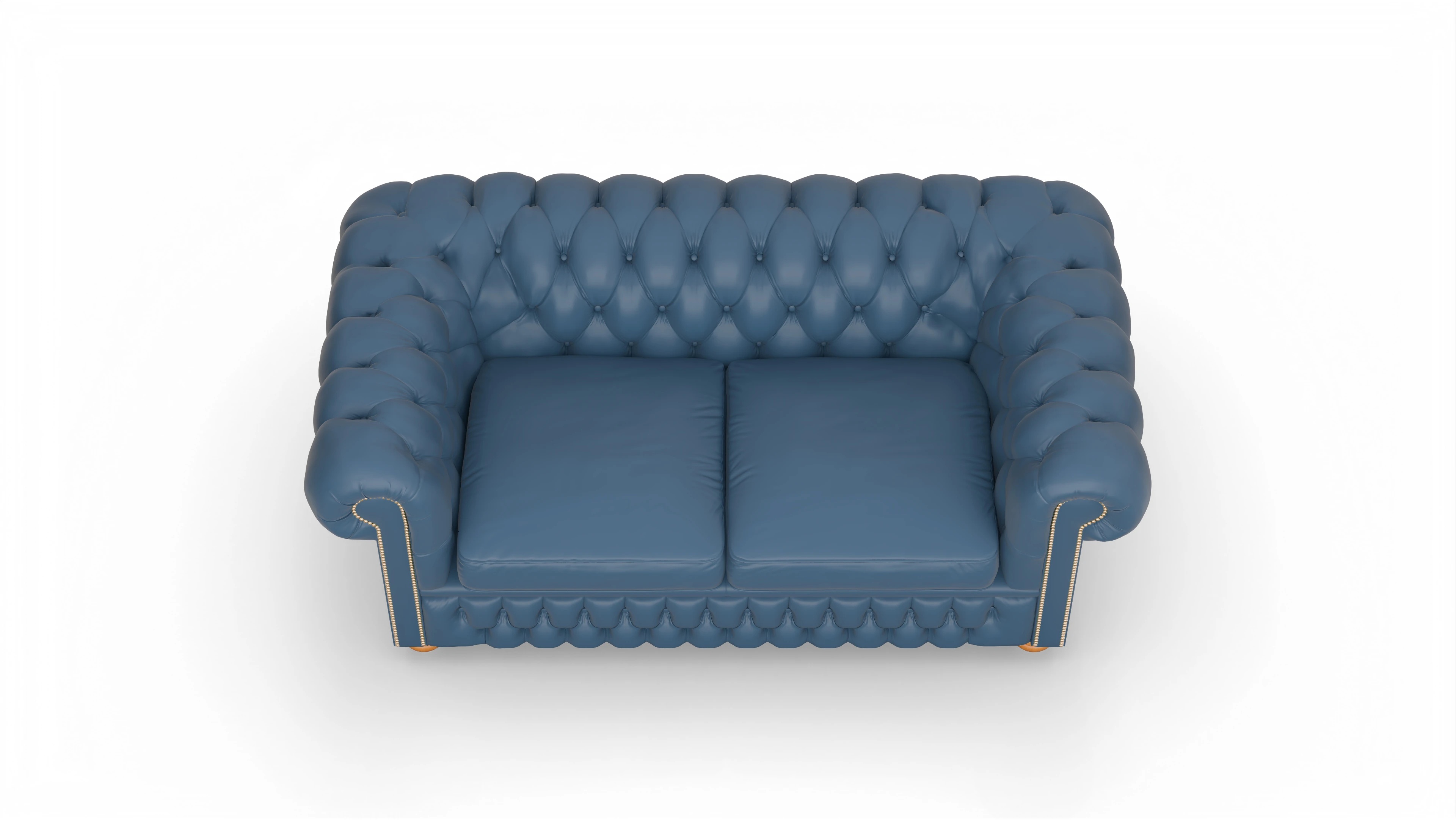 Ansicht des Produktes Oxford 2,5-Sitzer in Leder blau