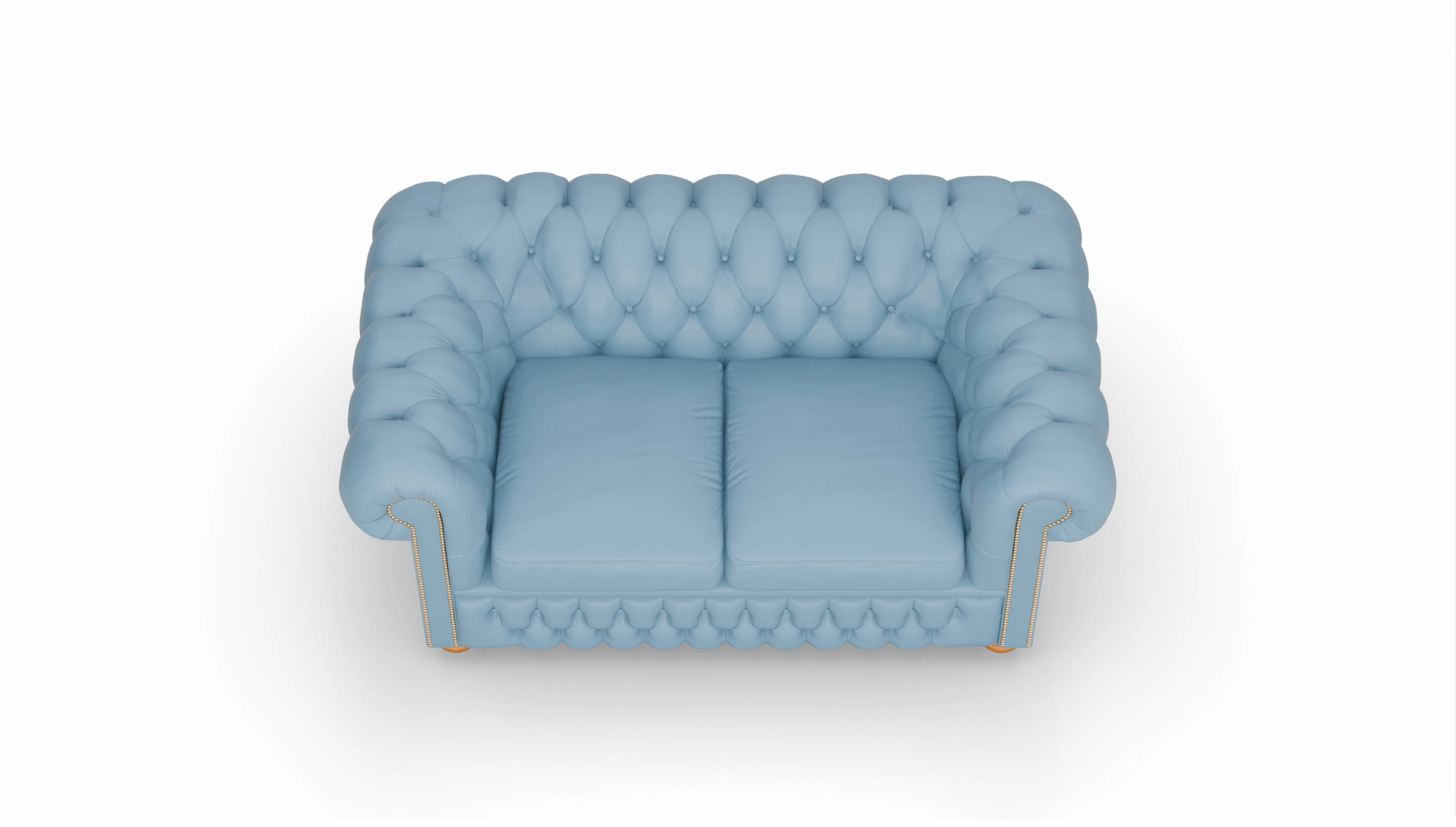 Ansicht des Produktes Oxford 2-Sitzer in Leder blau