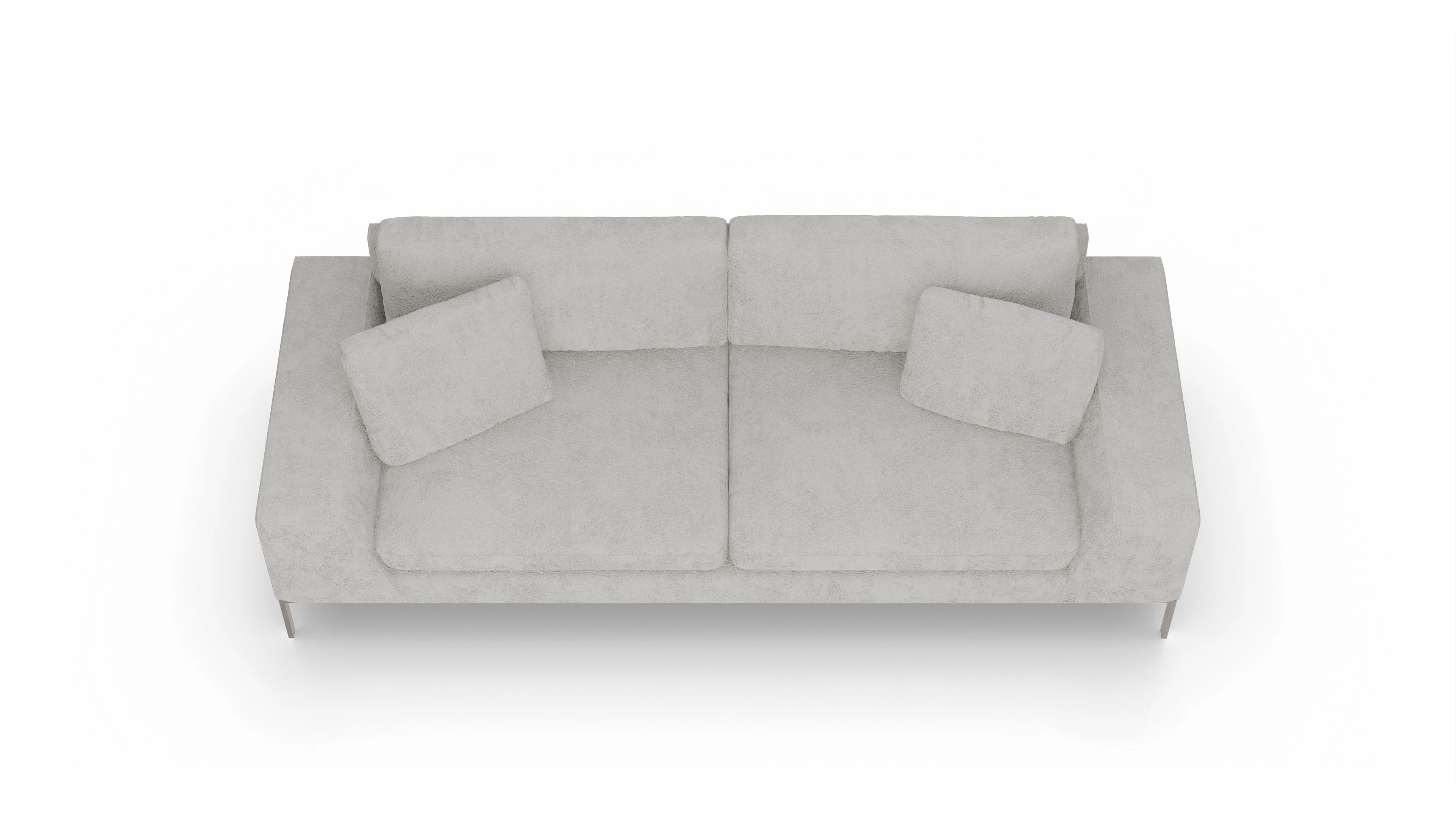 Ansicht des Produktes Helgesen 3-Sitzer in Stoff weiß