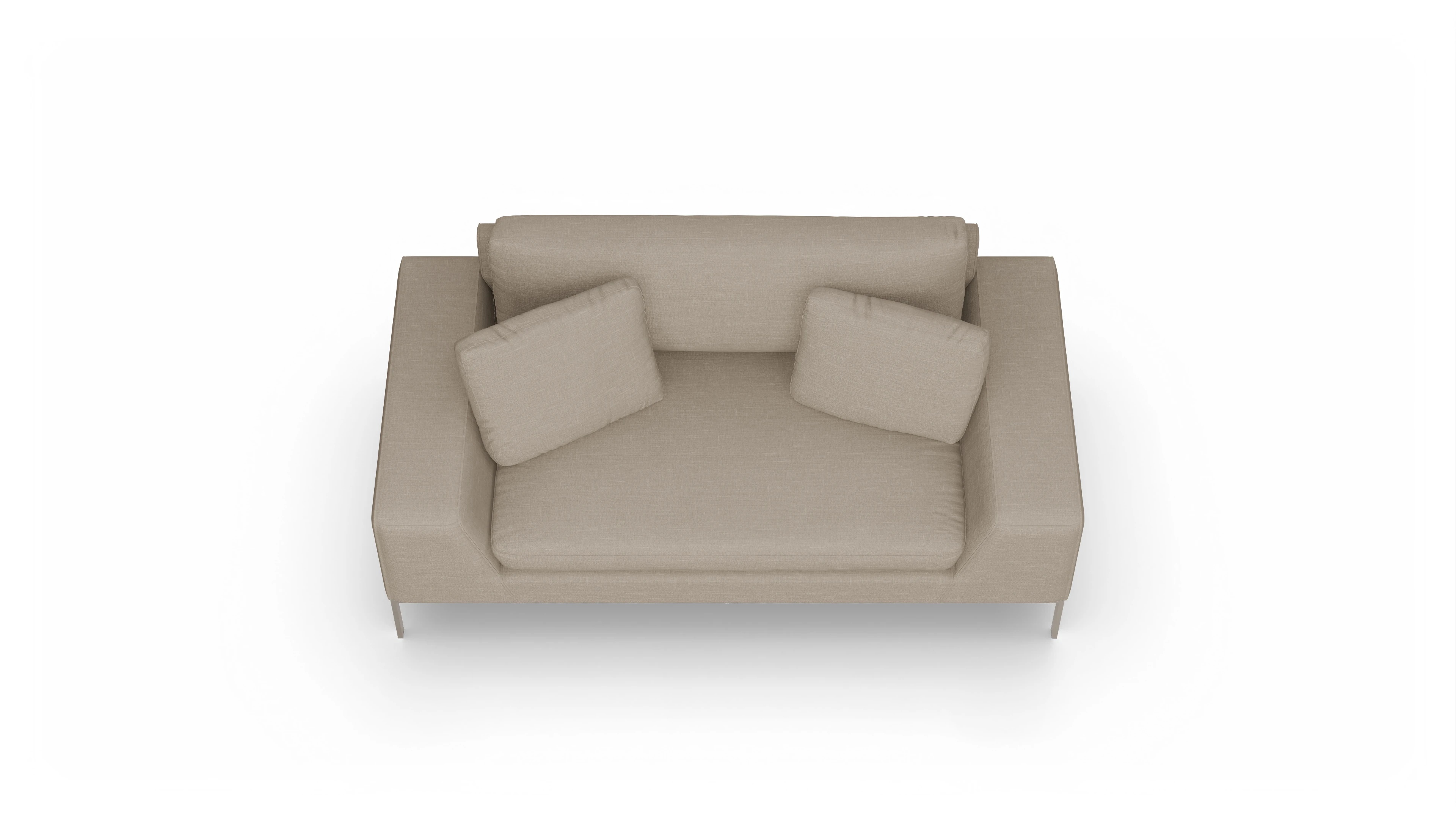 Ansicht des Produktes Helgesen 2-Sitzer in Stoff beige