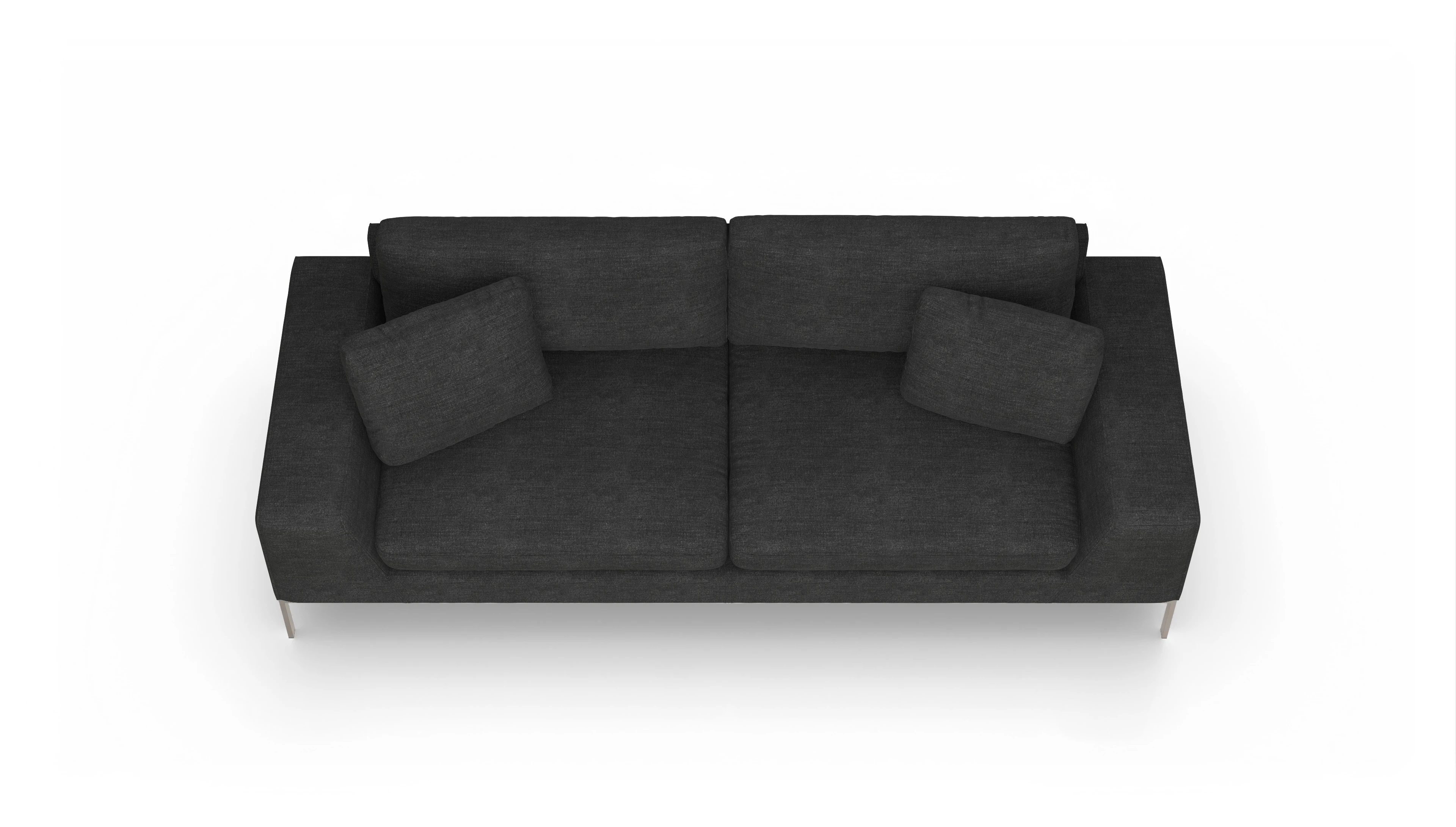 Ansicht des Produktes Helgesen 3-Sitzer in Stoff schwarz