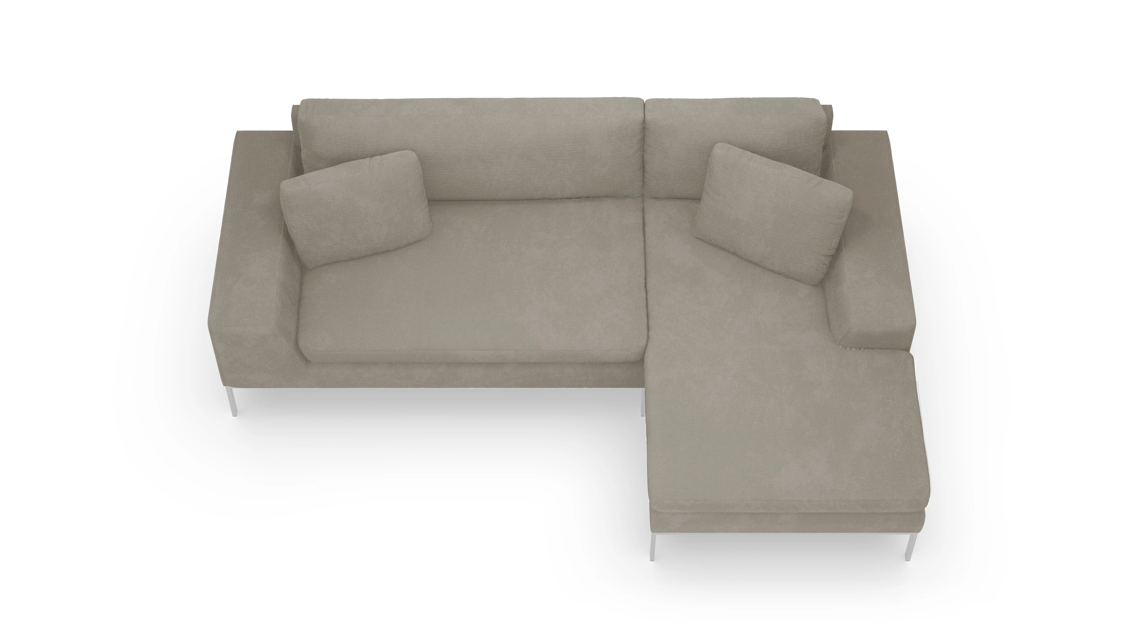 Ansicht des Produktes Helgesen Sofa mit Rec rechts in Stoff beige