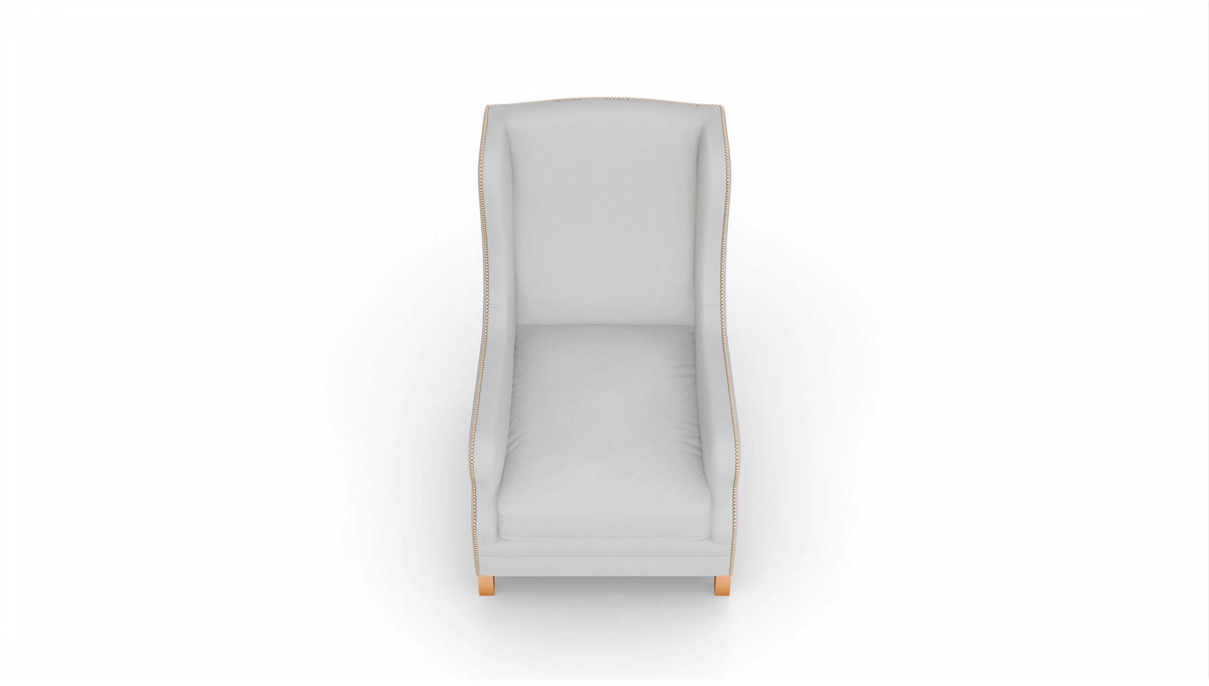 Ansicht des Produktes Gatsby Sessel in Leder weiß