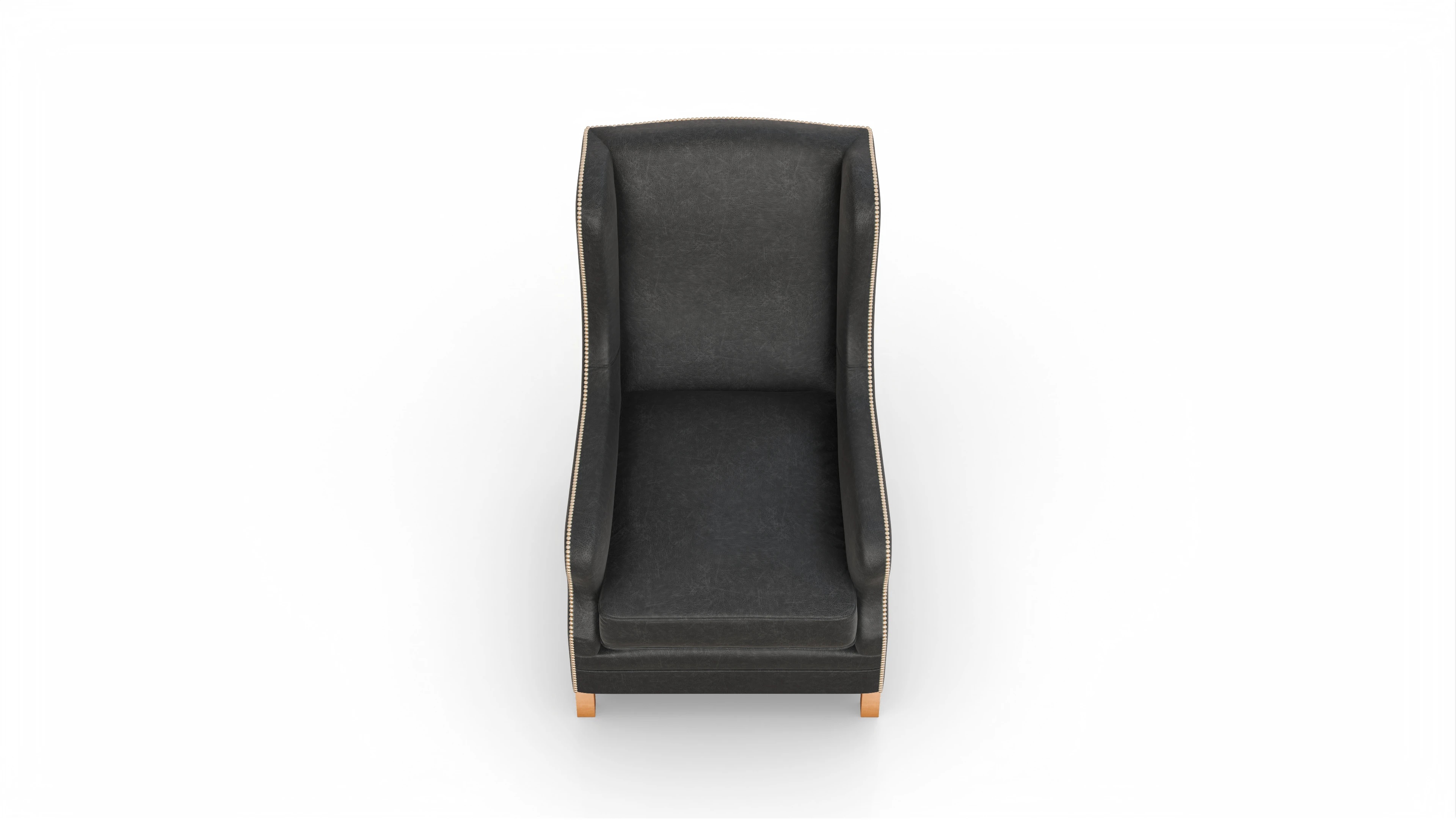 Ansicht des Produktes Gatsby Sessel in Leder schwarz
