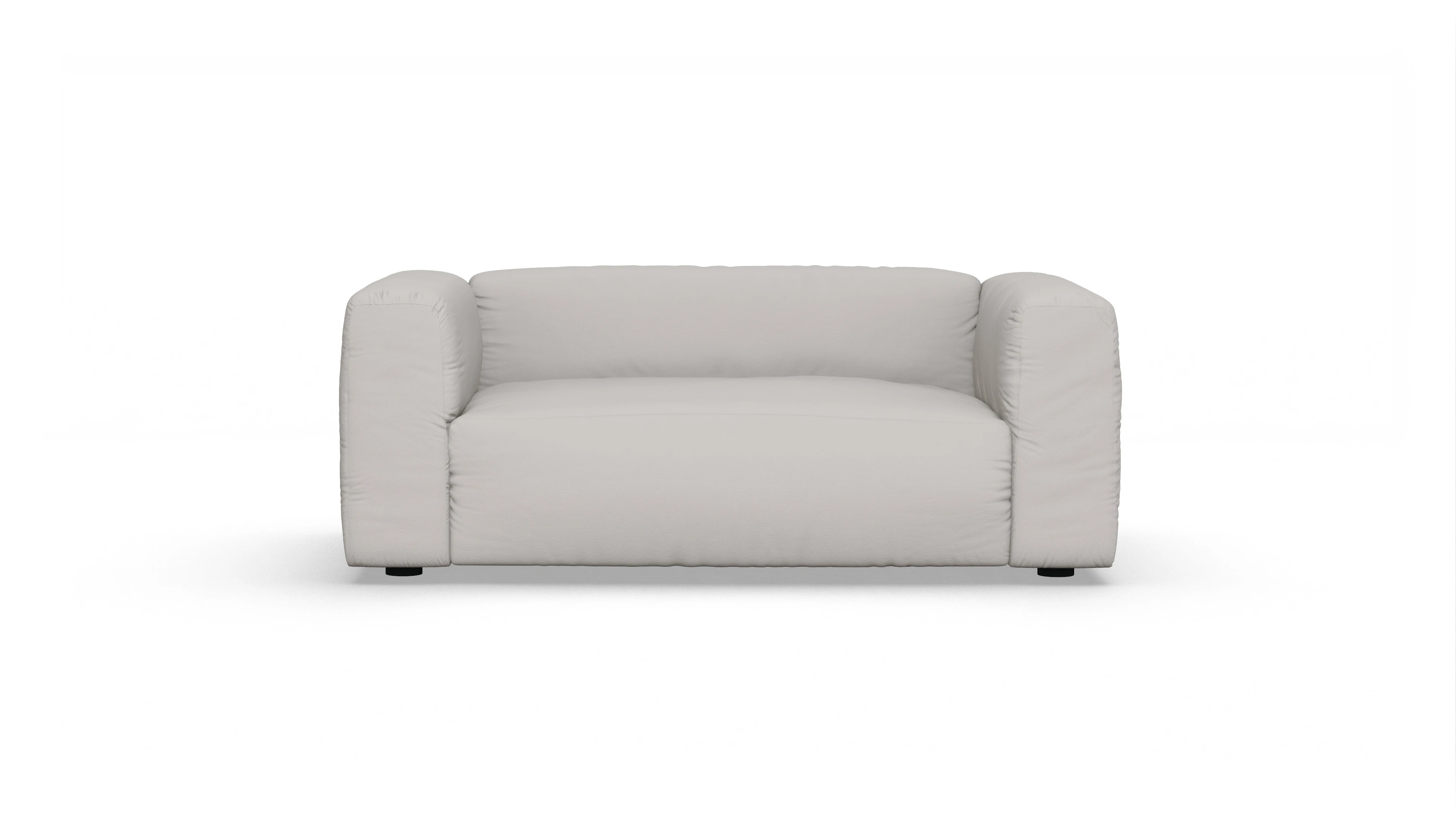 Ansicht des Produktes Molin 2-Sitzer in Leder weiß