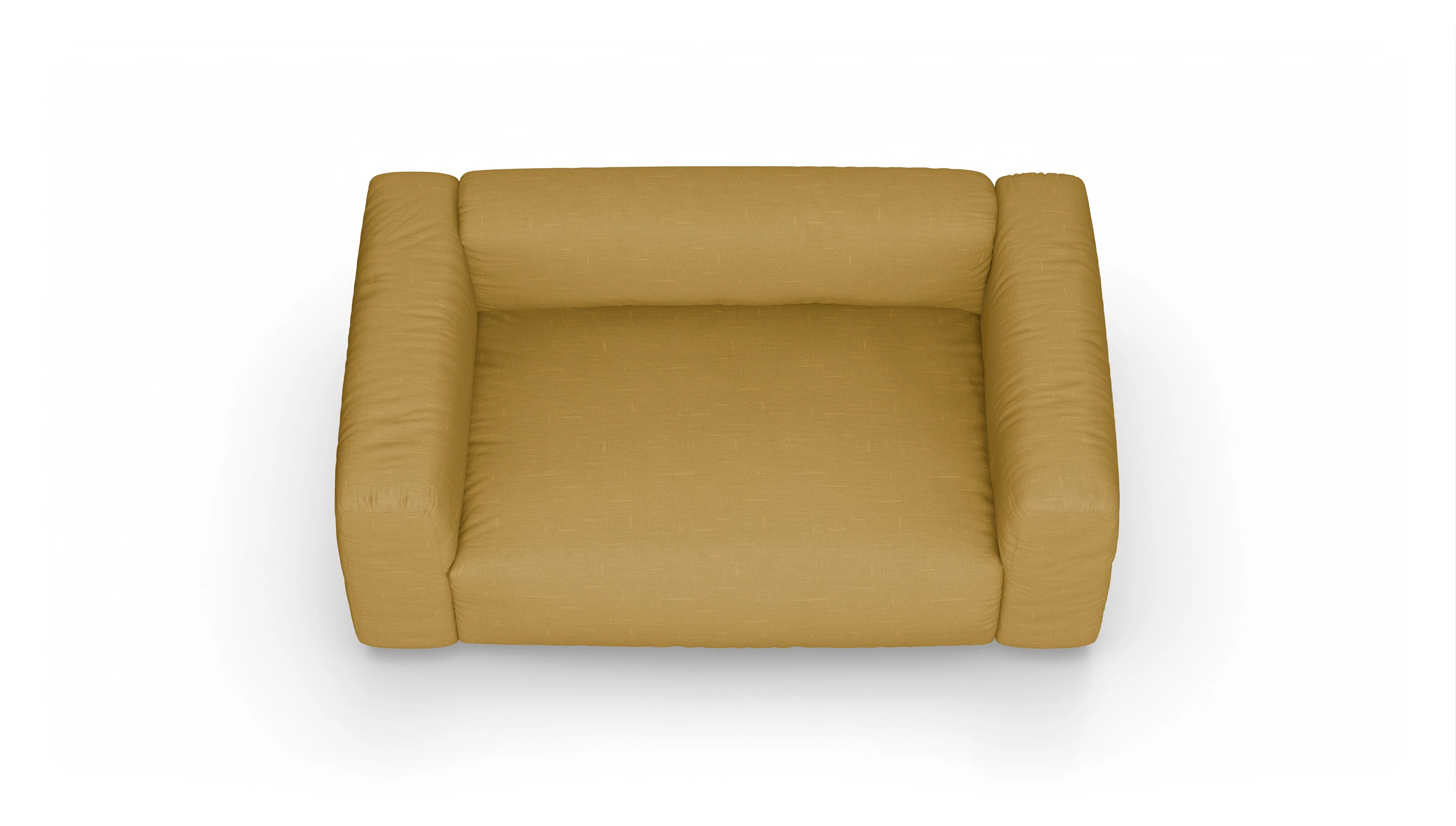 Ansicht des Produktes Molin 2-Sitzer in Stoff gelb