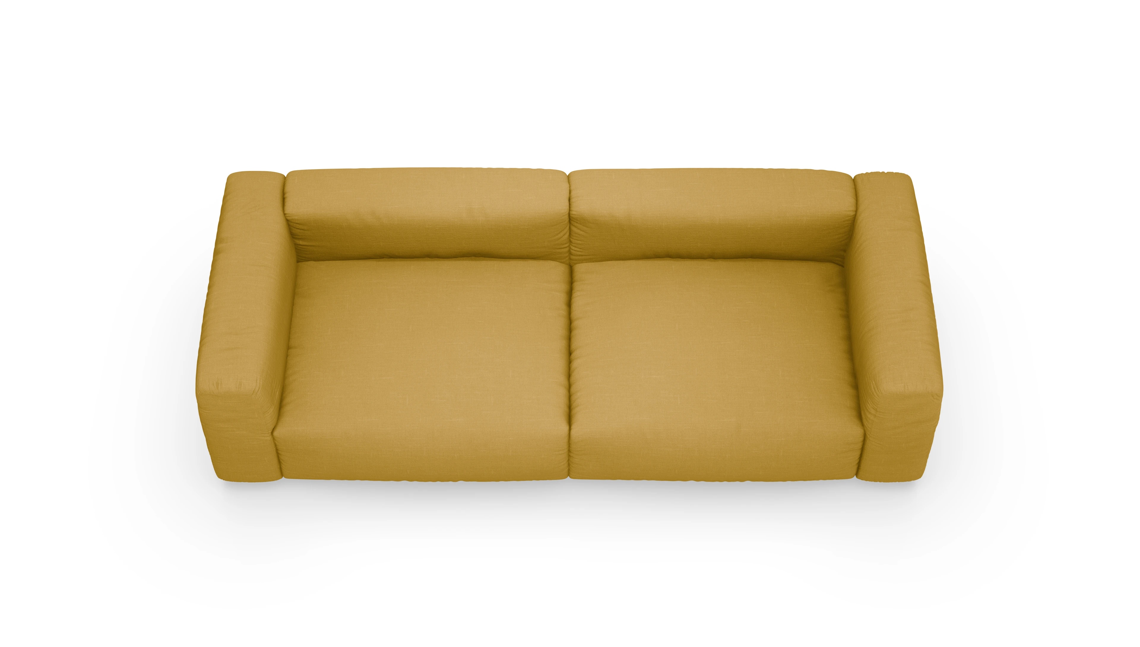 Ansicht des Produktes Molin 3-Sitzer in Stoff gelb