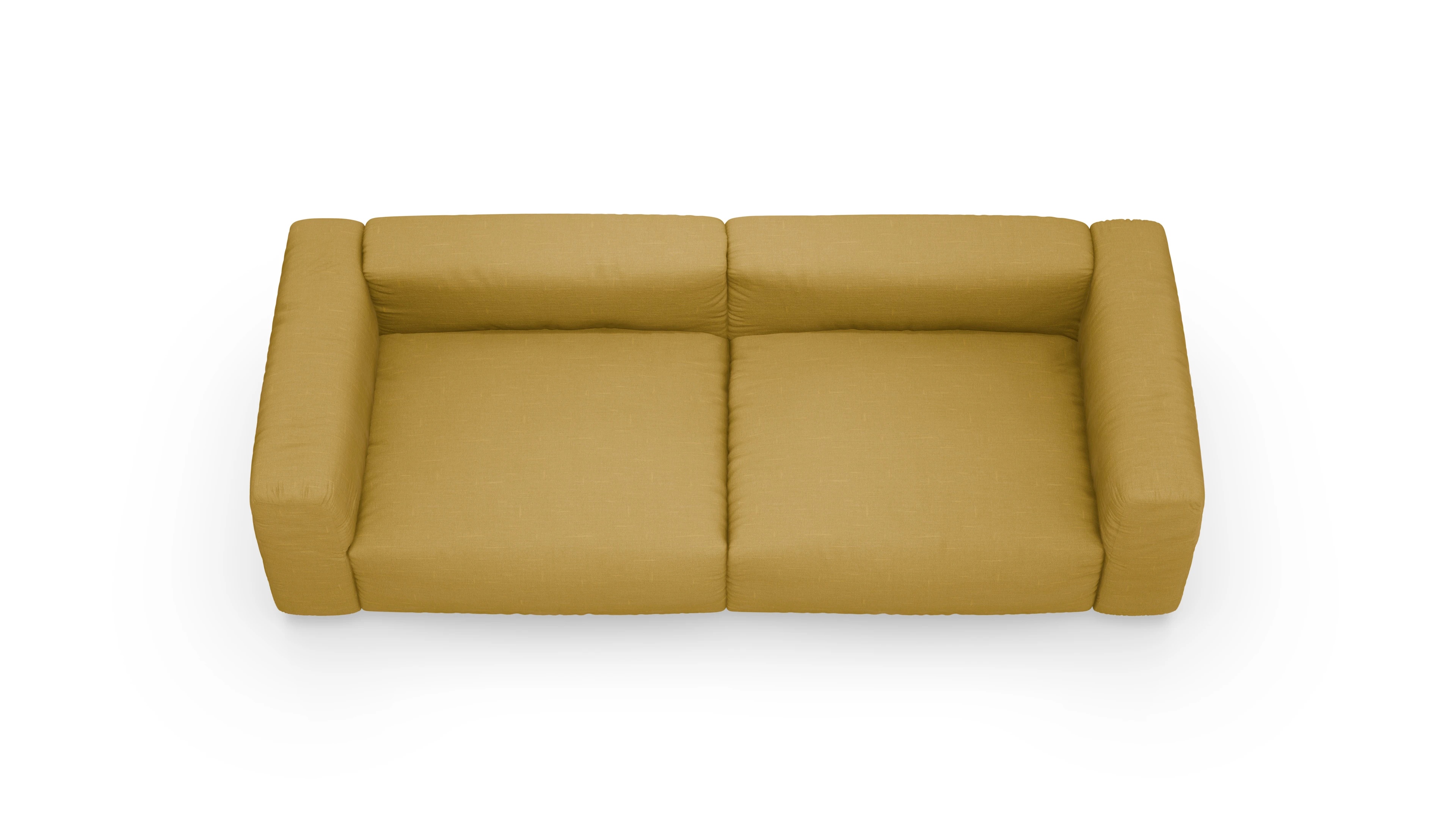 Design-Sofa Molin Ansicht des Produktes Molin 3-Sitzer in Stoff gelb