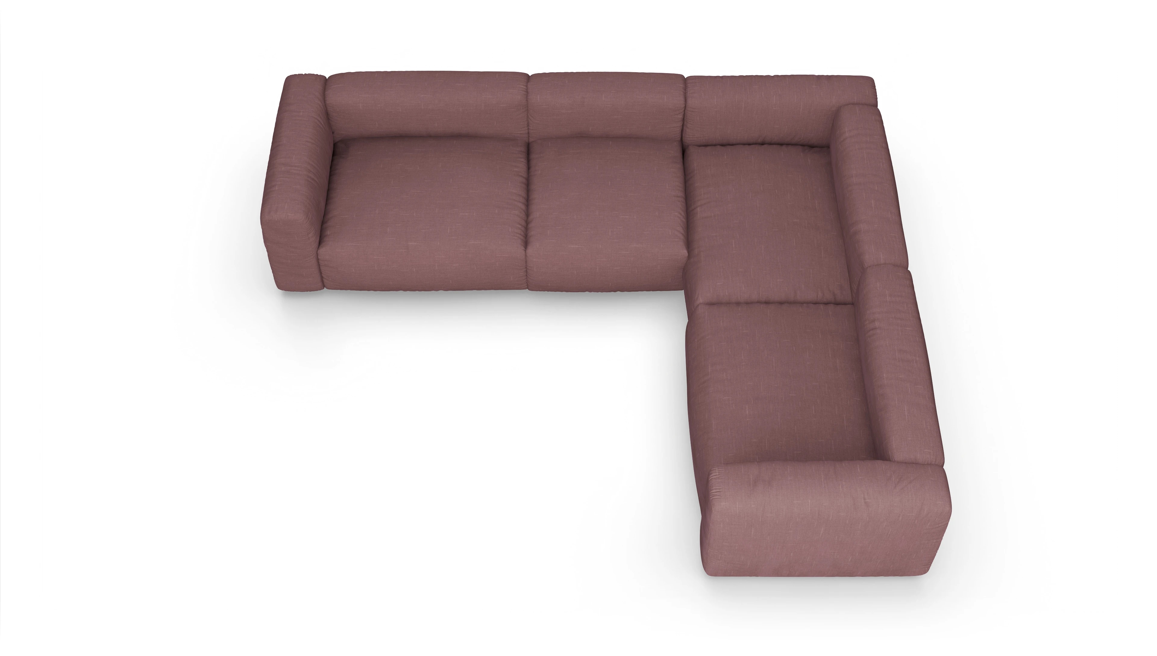 Ansicht des Produktes Molin Ecksofa Rechts in Stoff rot