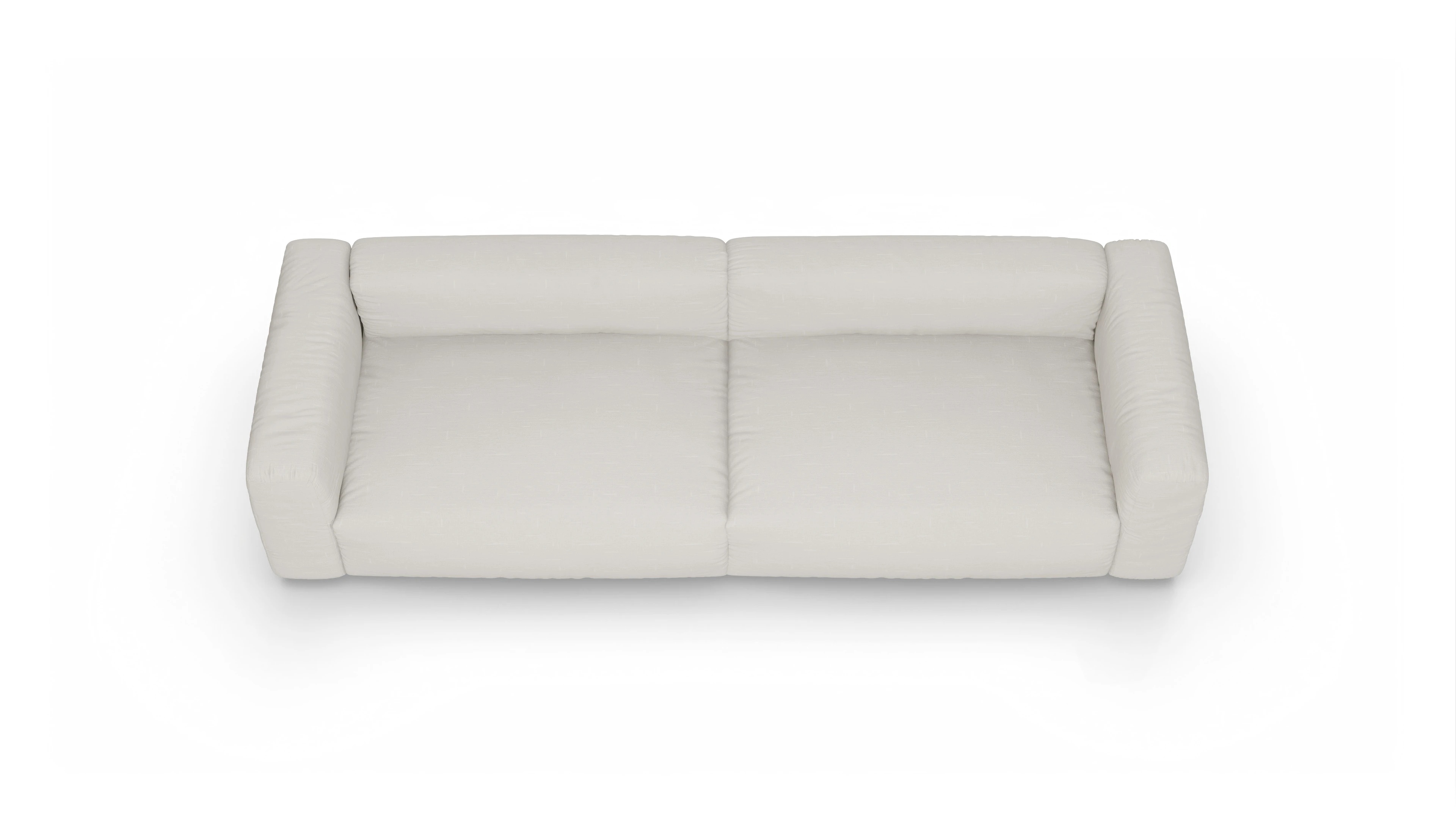 Design-Sofa Molin Ansicht des Produktes Molin 4-Sitzer in Stoff weiß