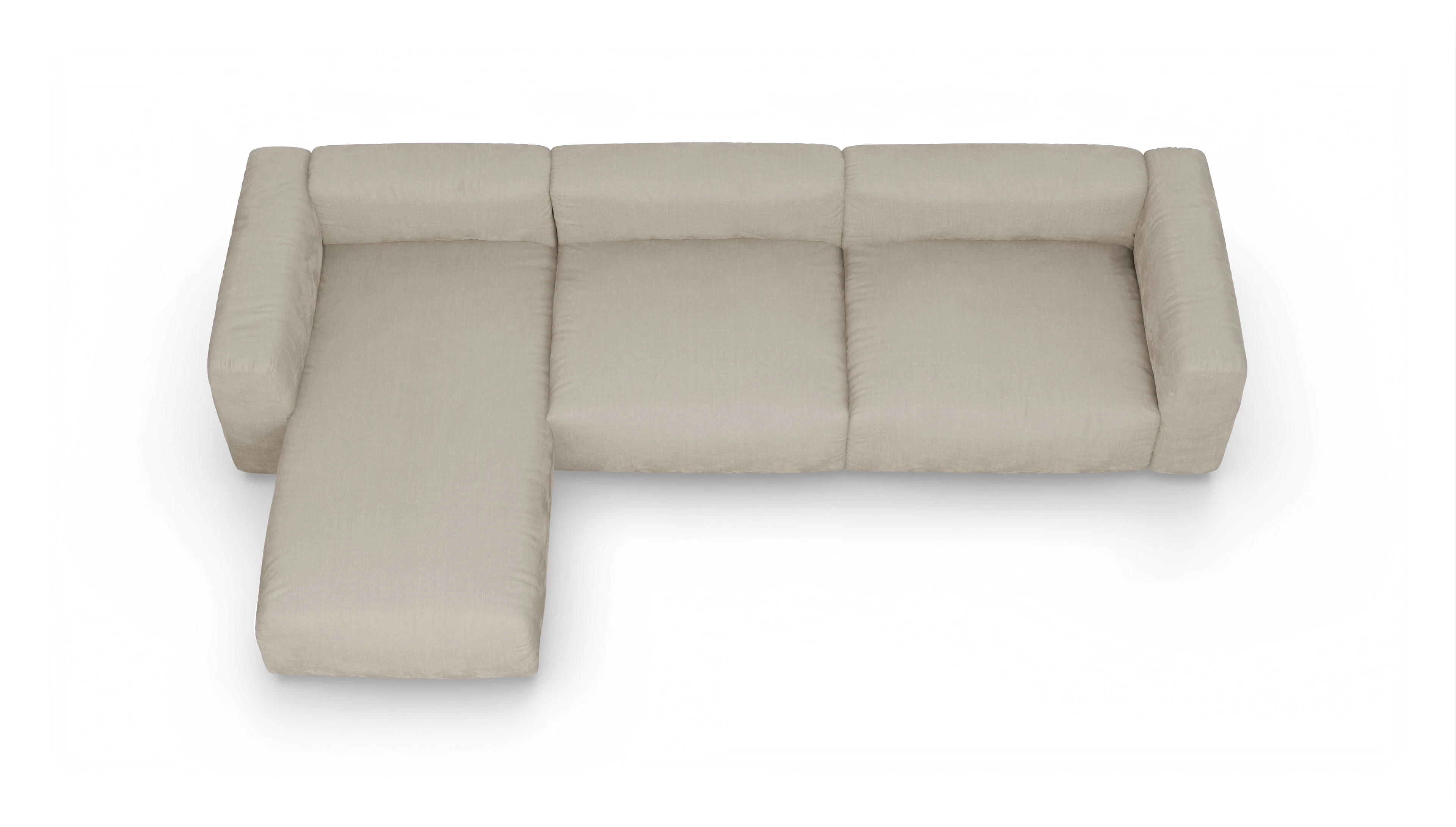 Ansicht des Produktes Molin Sofa mit Rec links in Stoff beige