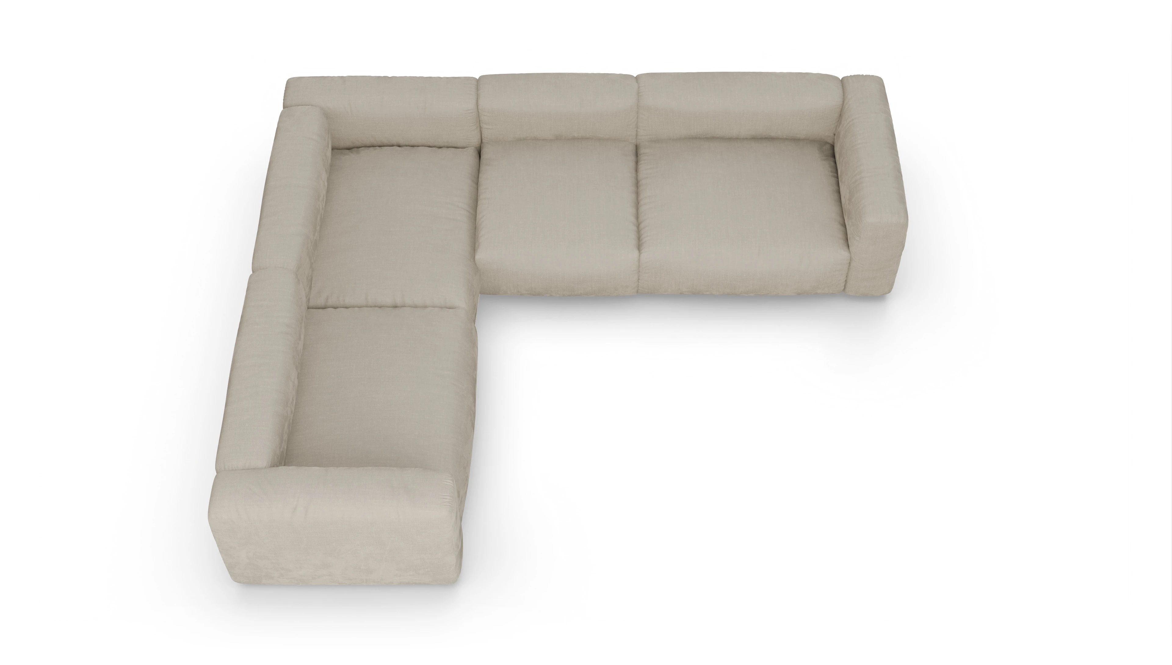 Ansicht des Produktes Molin Ecksofa Links in Stoff beige
