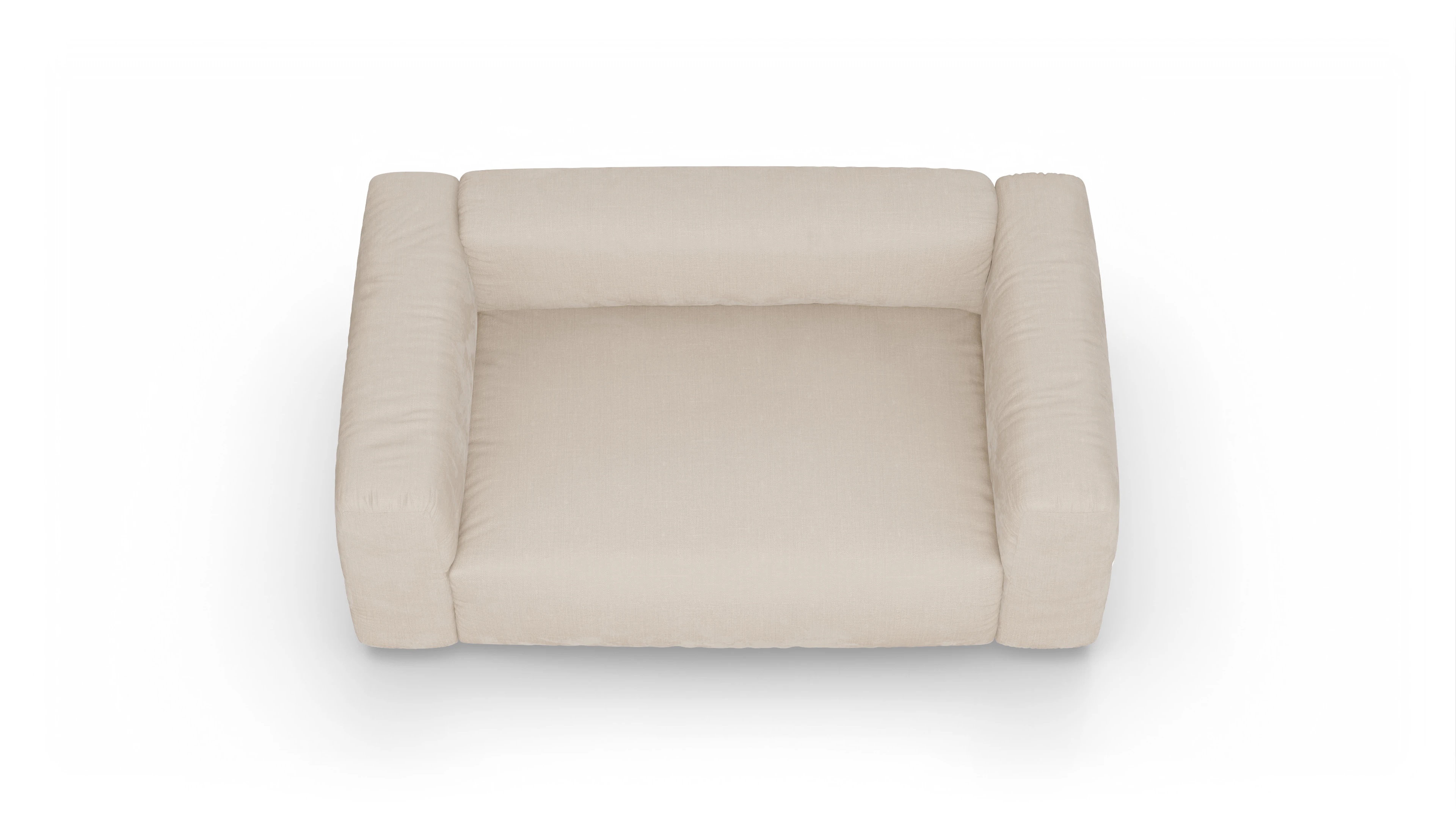 Ansicht des Produktes Molin 2-Sitzer in Stoff weiß