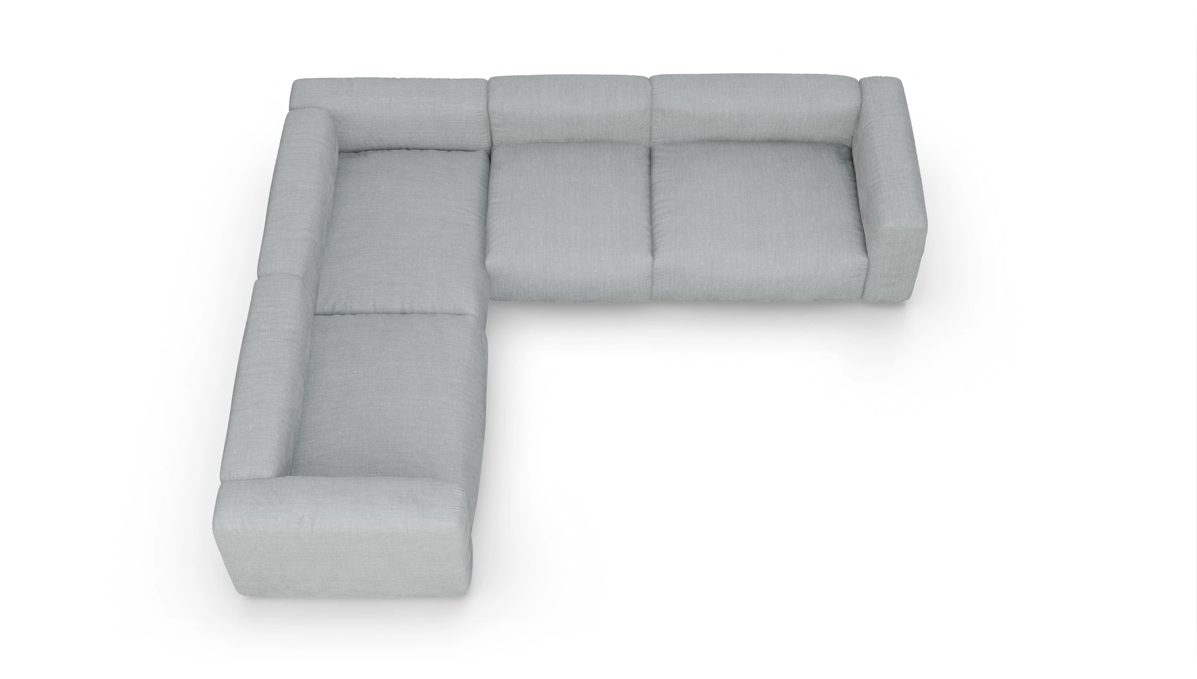 Ansicht des Produktes Molin Ecksofa Links in Stoff grau