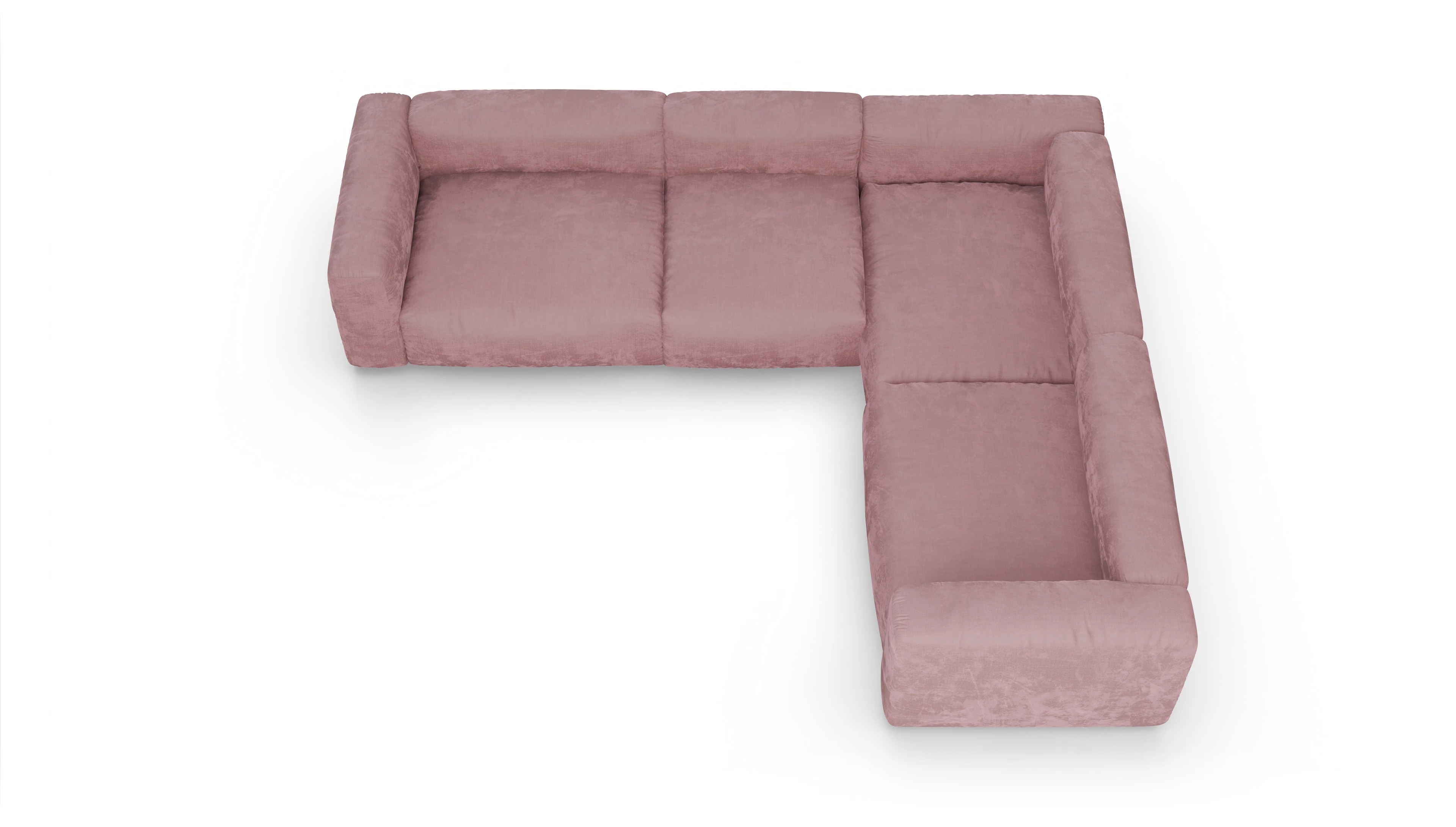 Ansicht des Produktes Molin Ecksofa Rechts in Stoff rot
