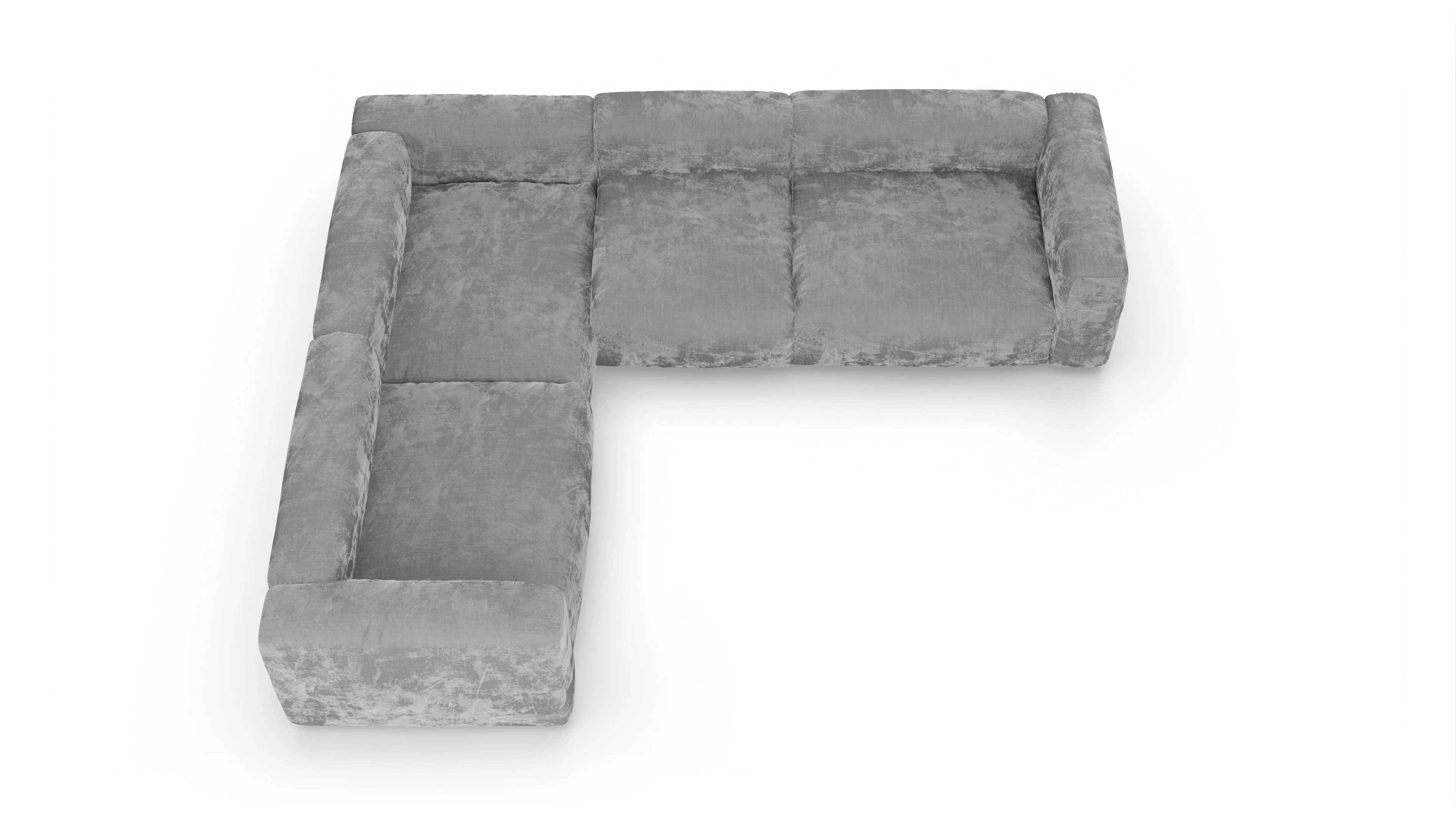 Ansicht des Produktes Molin Ecksofa Links in Stoff grau