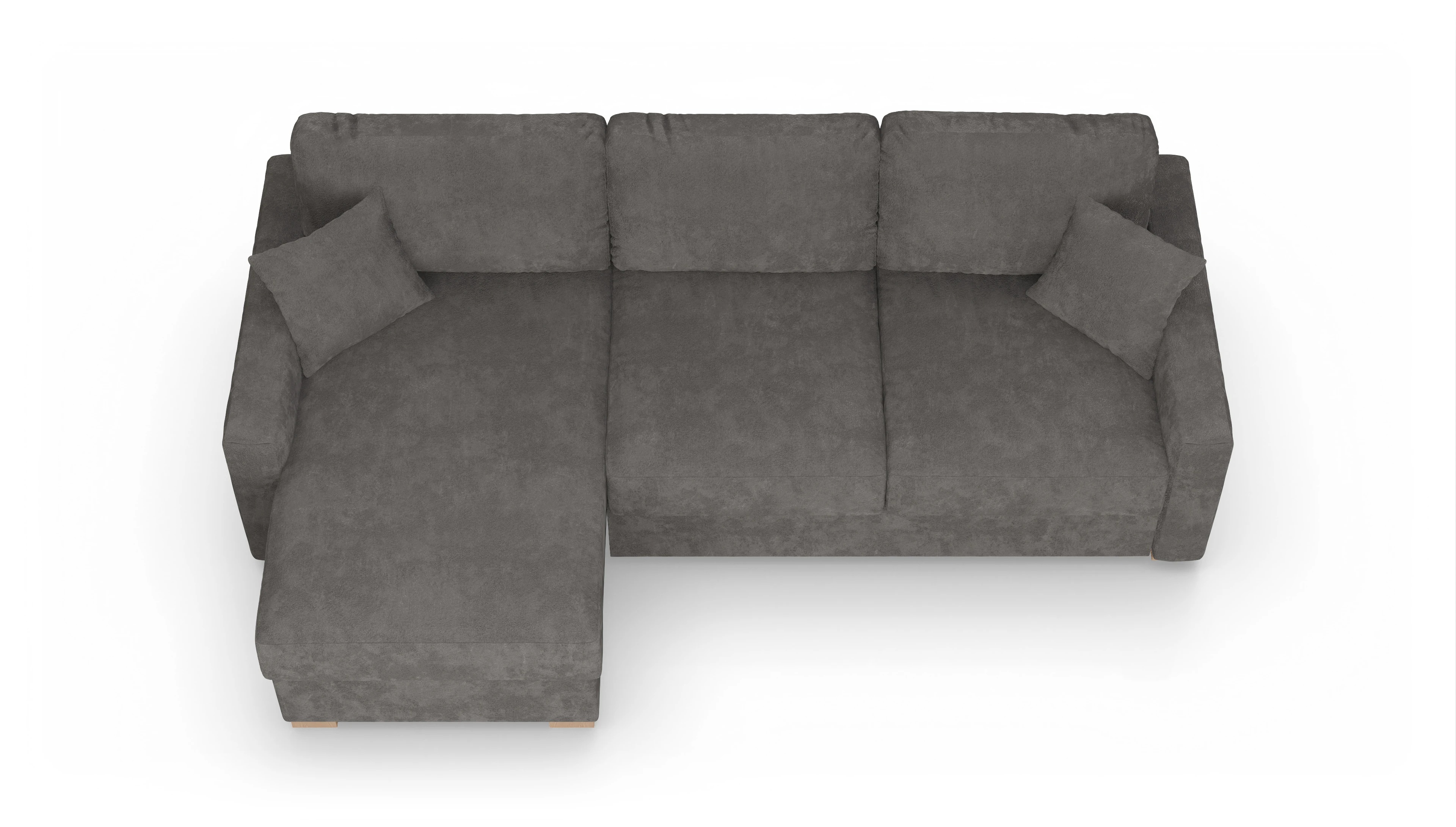Ansicht des Produktes Christensen Sofa mit Rec links in Stoff grau