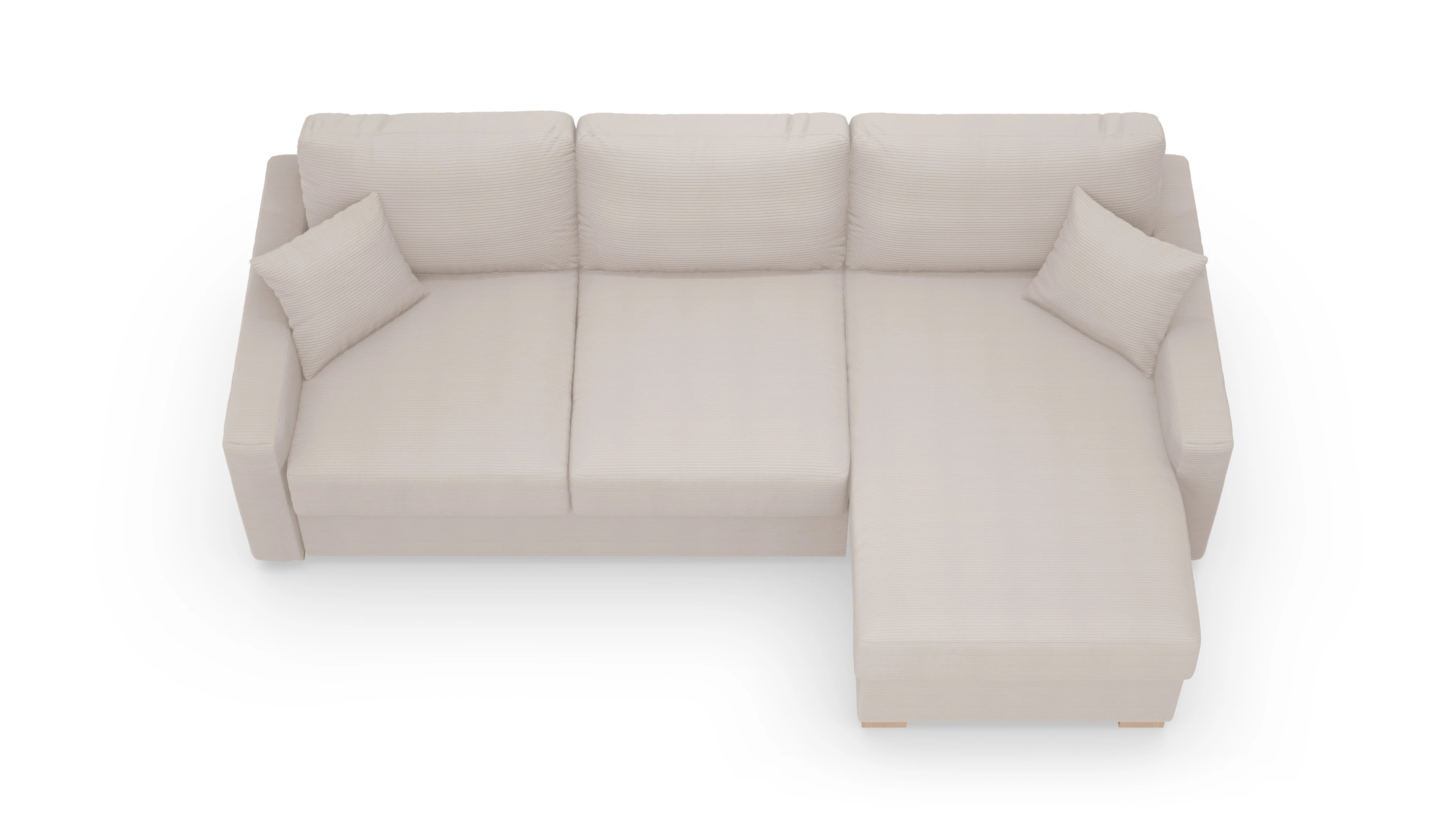 Ansicht des Produktes Christensen Sofa mit Rec rechts in Cord beige