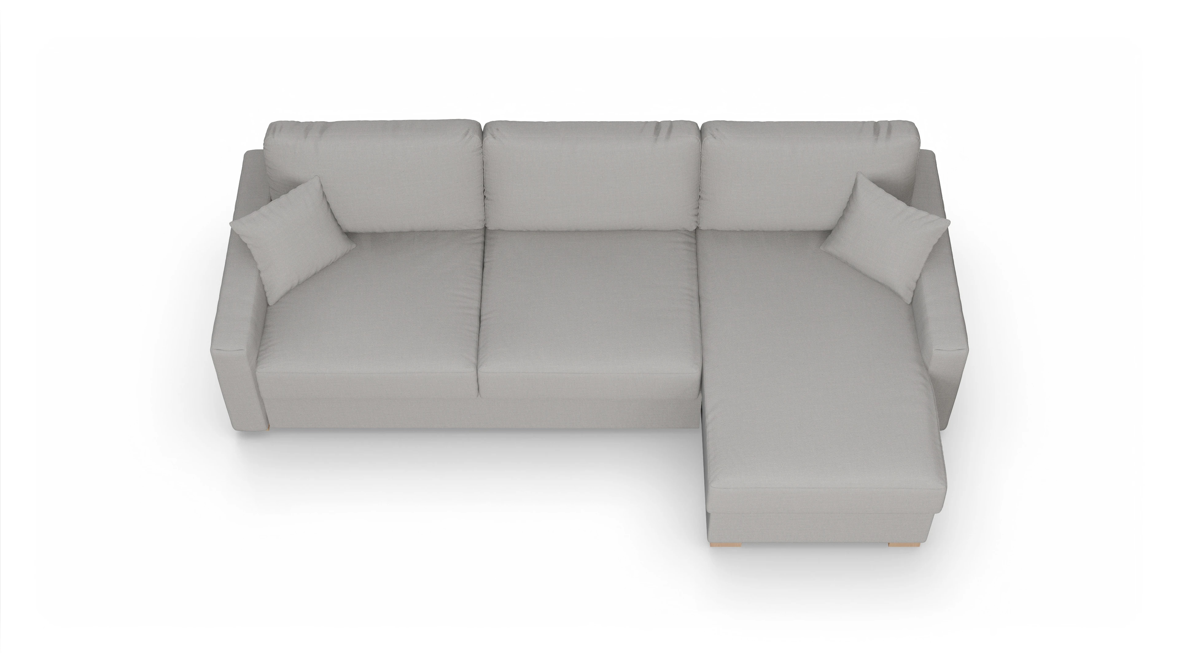 Ansicht des Produktes Christensen Sofa mit Rec rechts in Stoff grau