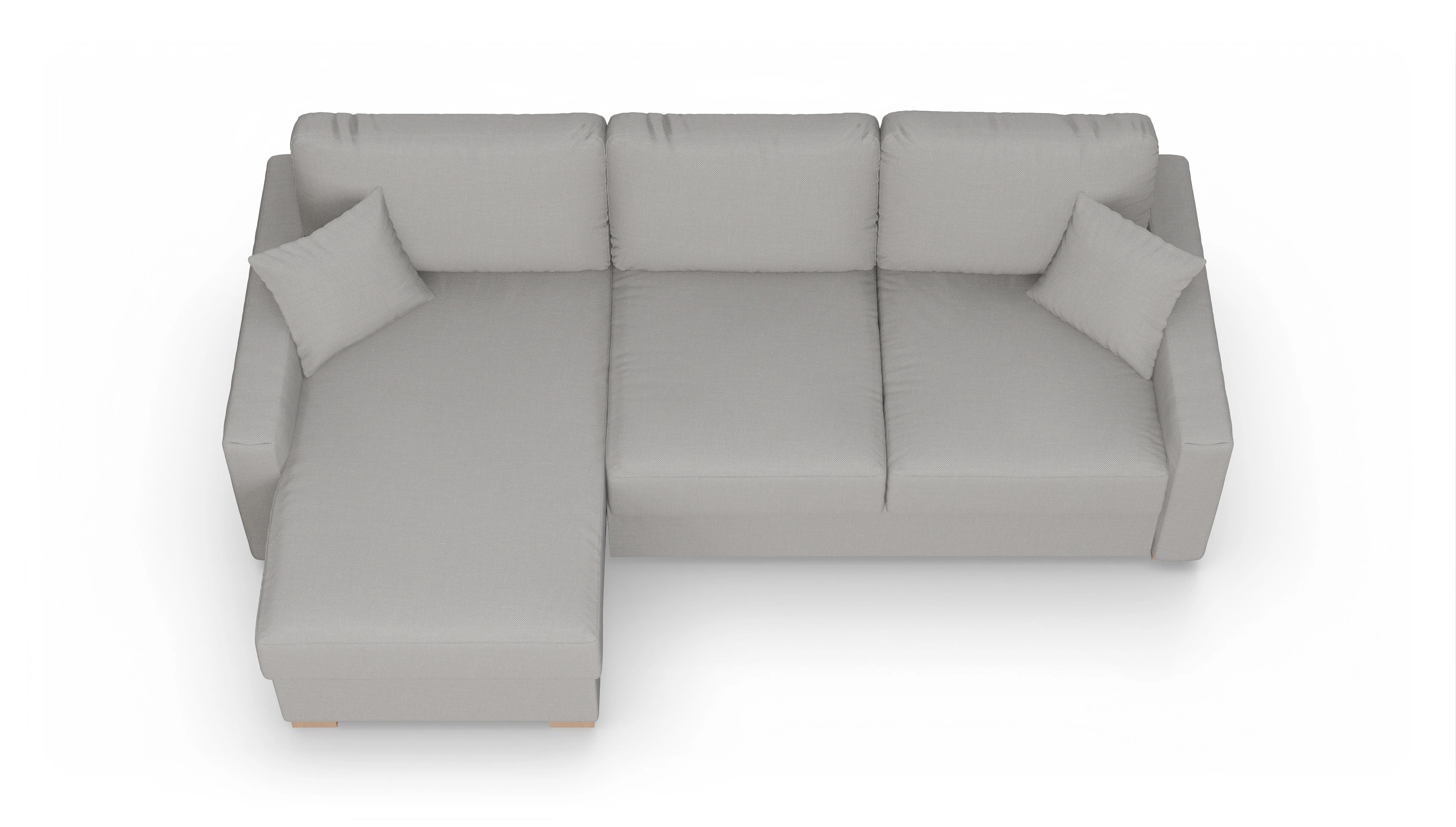 Ansicht des Produktes Christensen Sofa mit Rec links in Stoff grau