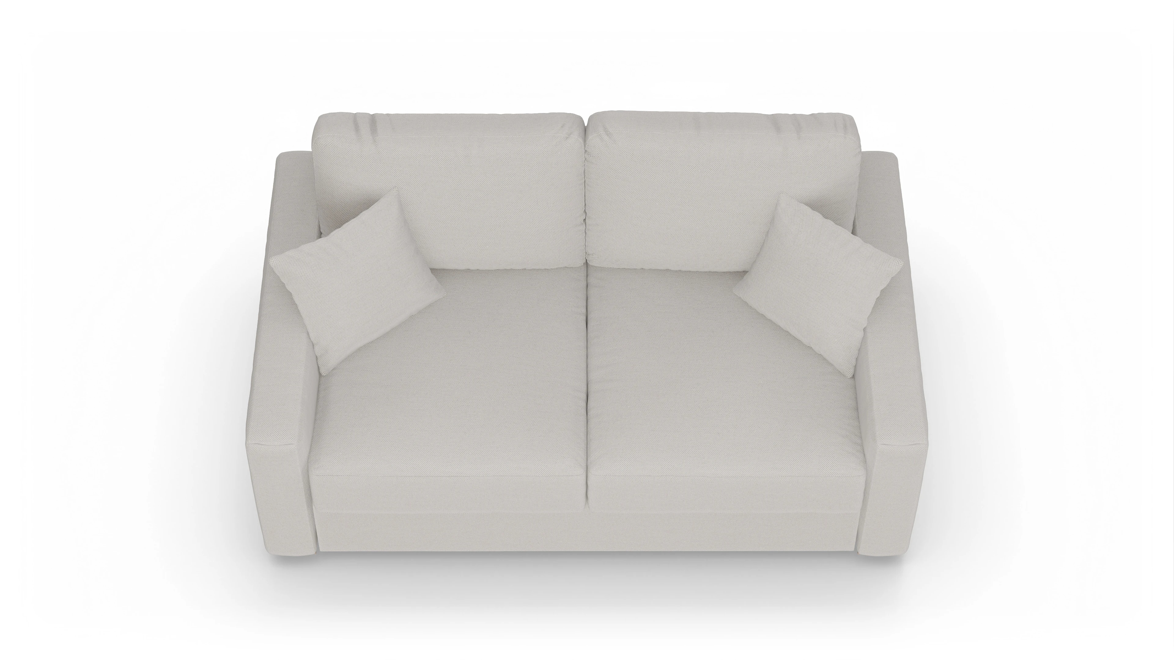 Ansicht des Produktes Christensen 2-Sitzer in Stoff weiß