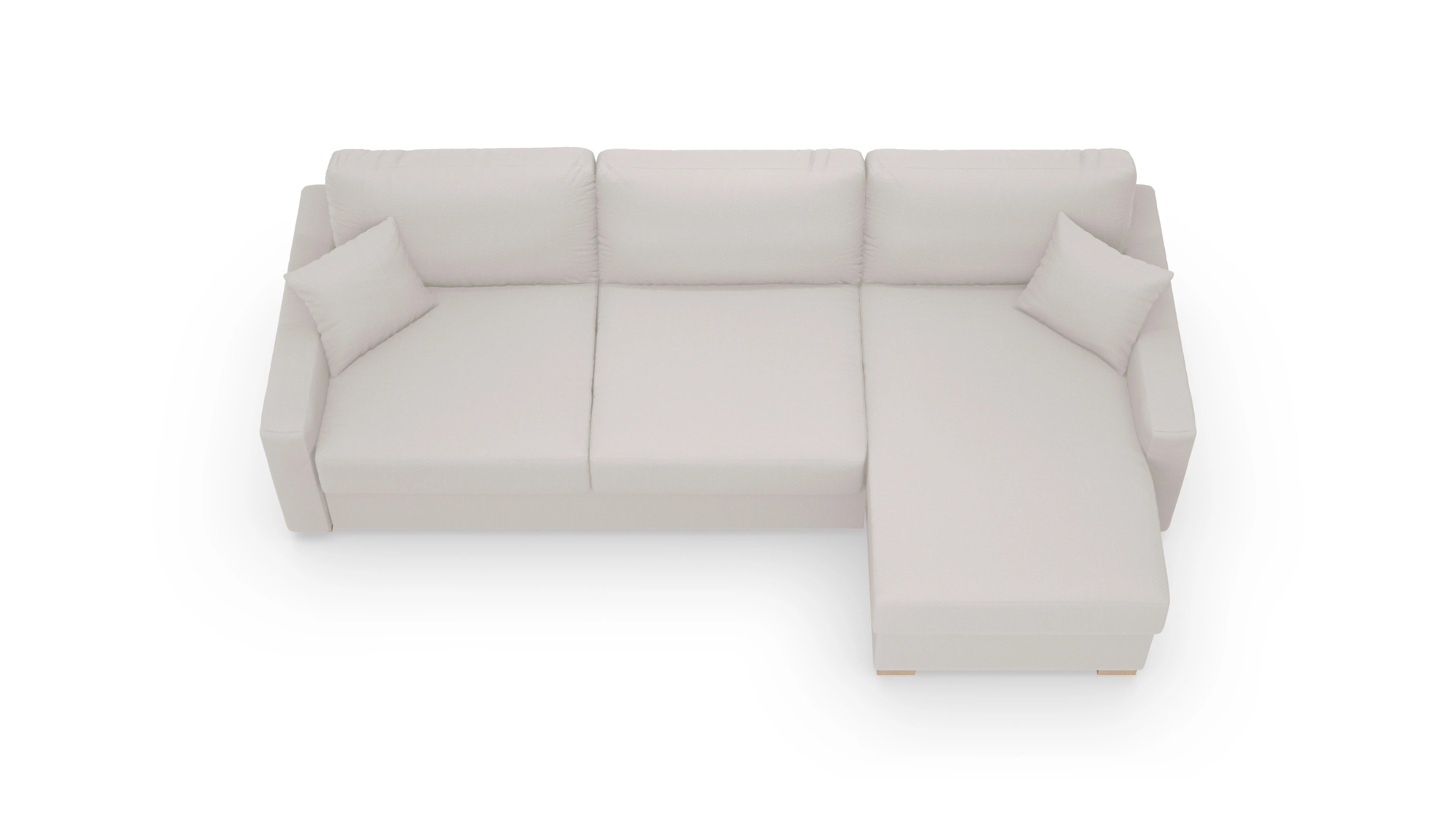 Ansicht des Produktes Christensen Sofa mit Rec rechts in Stoff beige