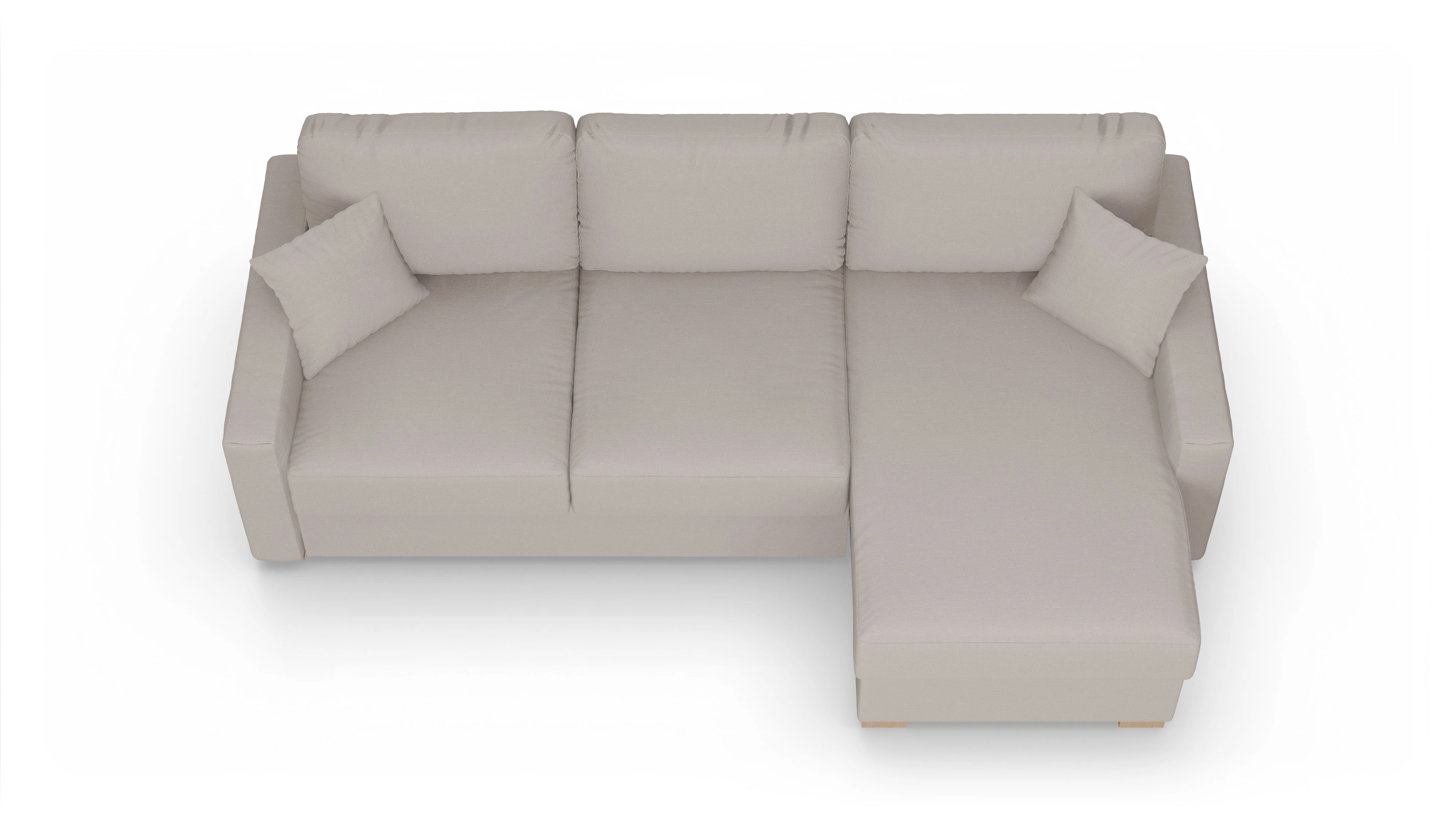 Ansicht des Produktes Christensen Sofa mit Rec rechts in Stoff beige