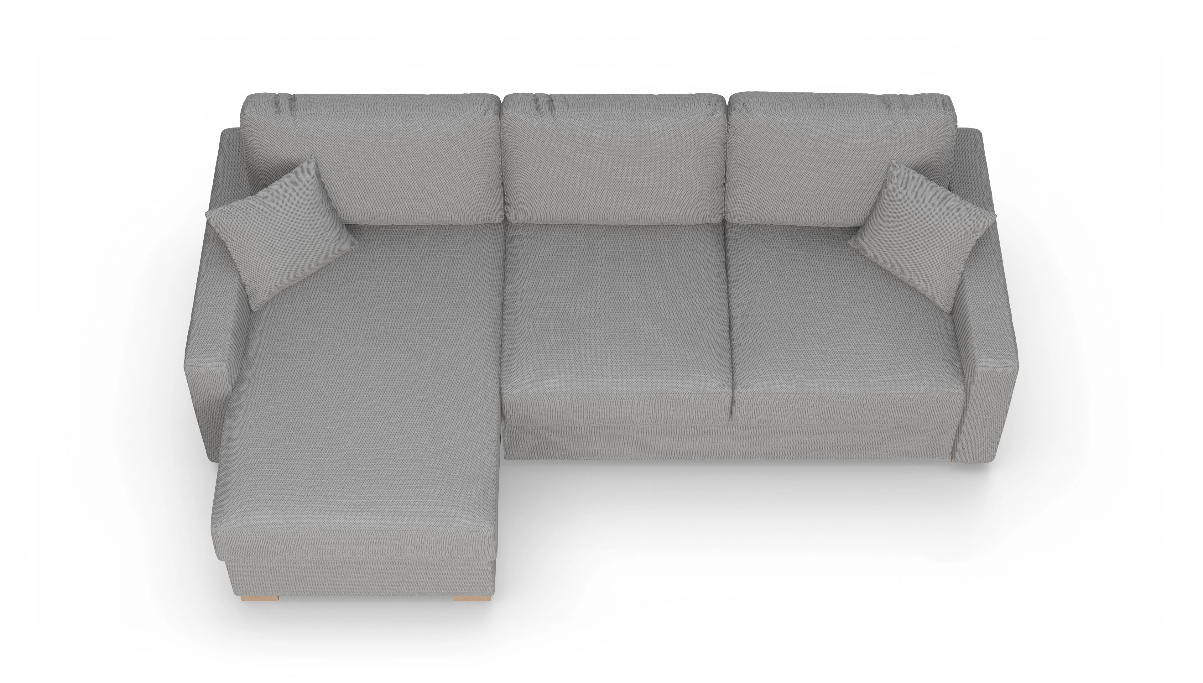 Ansicht des Produktes Christensen Sofa mit Rec links in Stoff grau