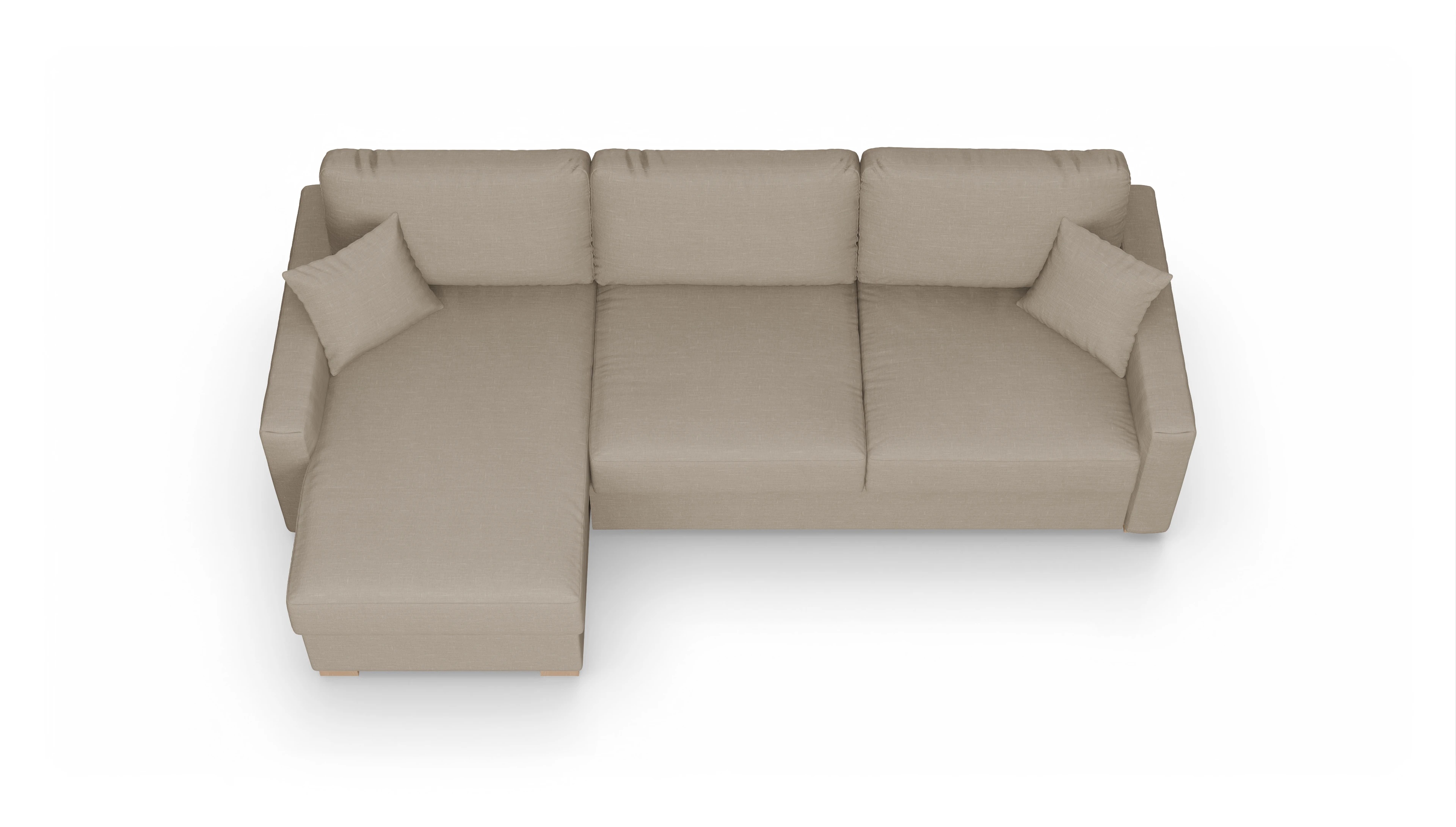 Ansicht des Produktes Christensen Sofa mit Rec links in Stoff beige