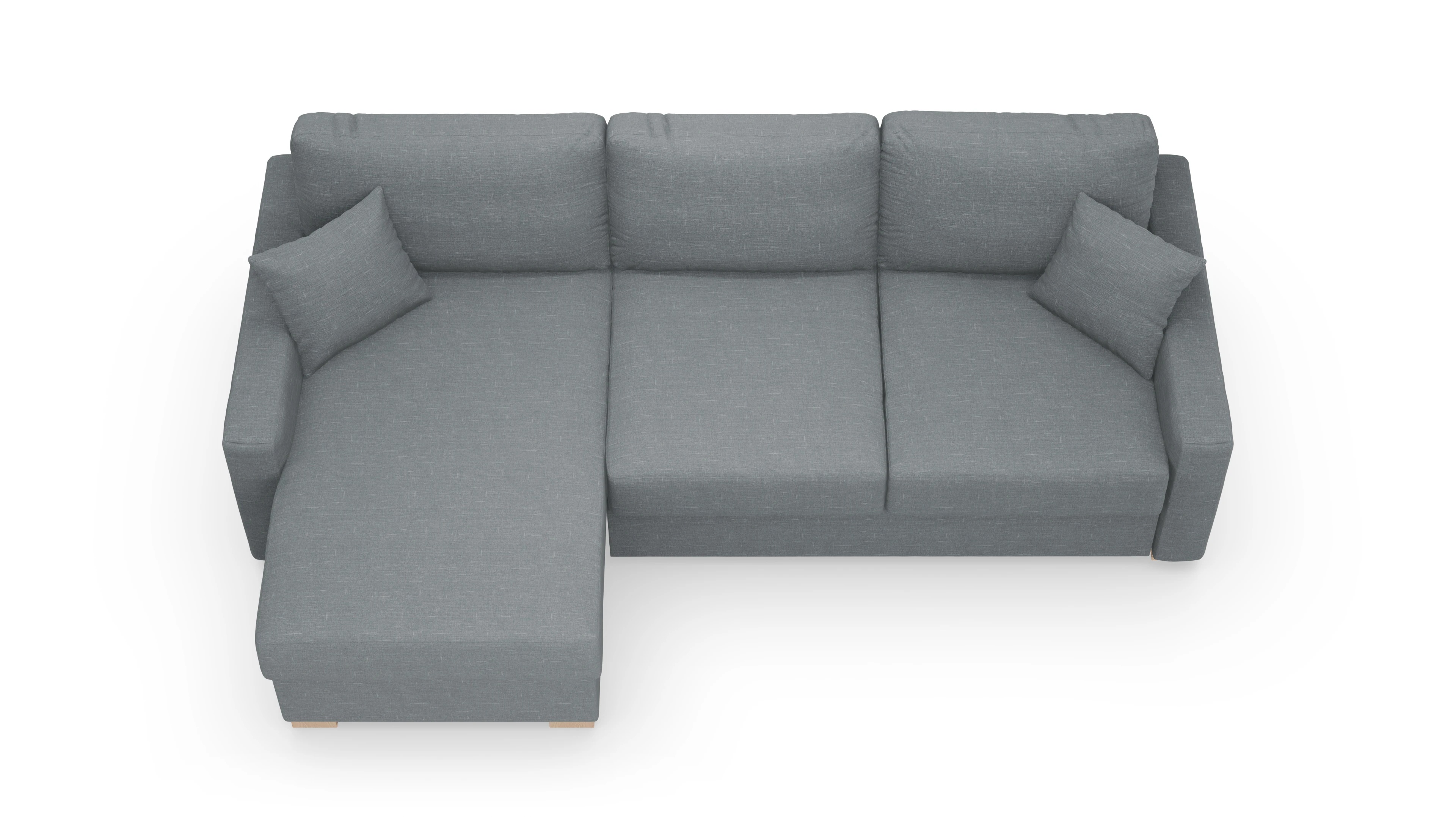 Ansicht des Produktes Christensen Sofa mit Rec links in Stoff grau