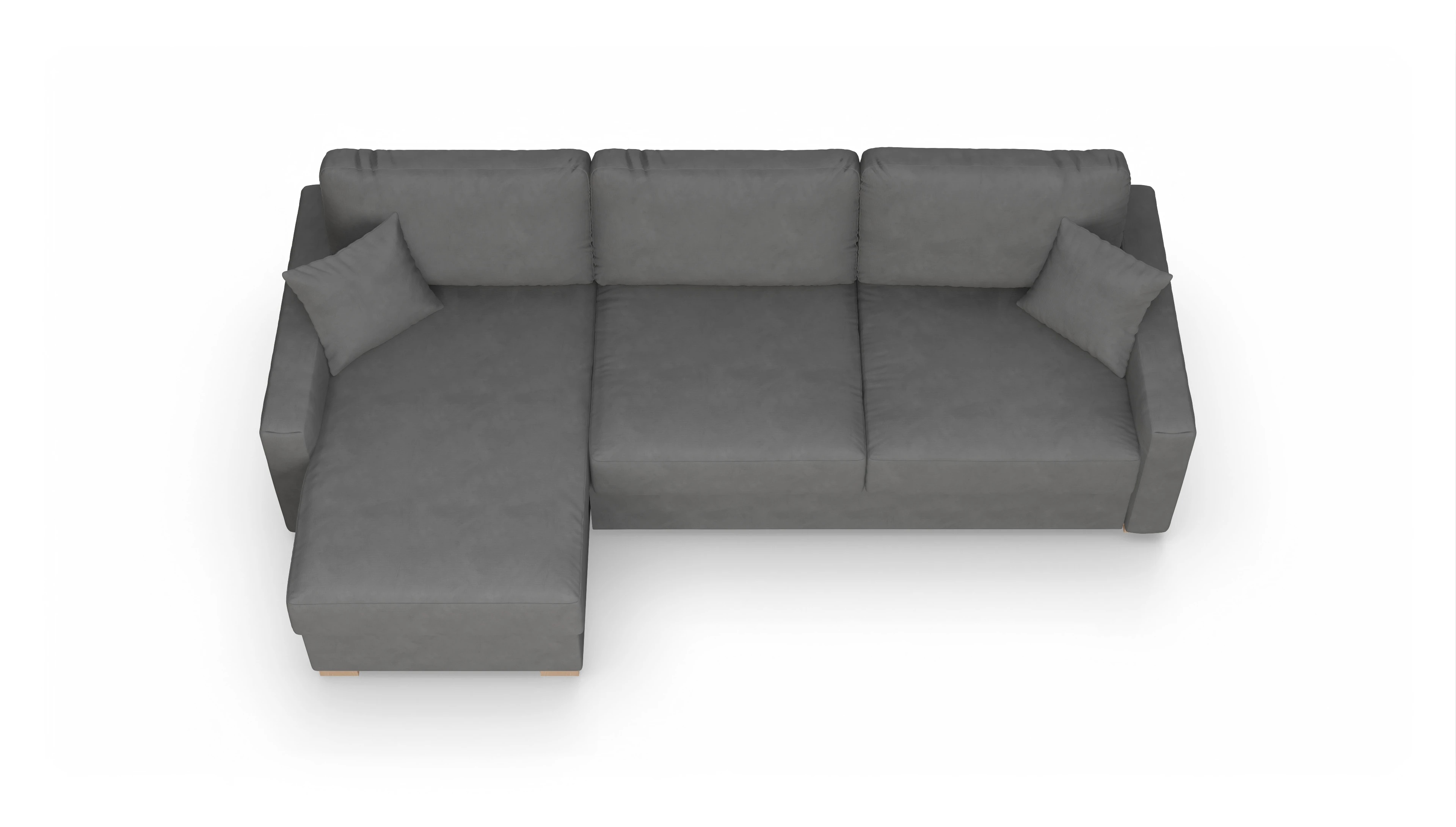 Ansicht des Produktes Christensen Sofa mit Rec links in Stoff grau