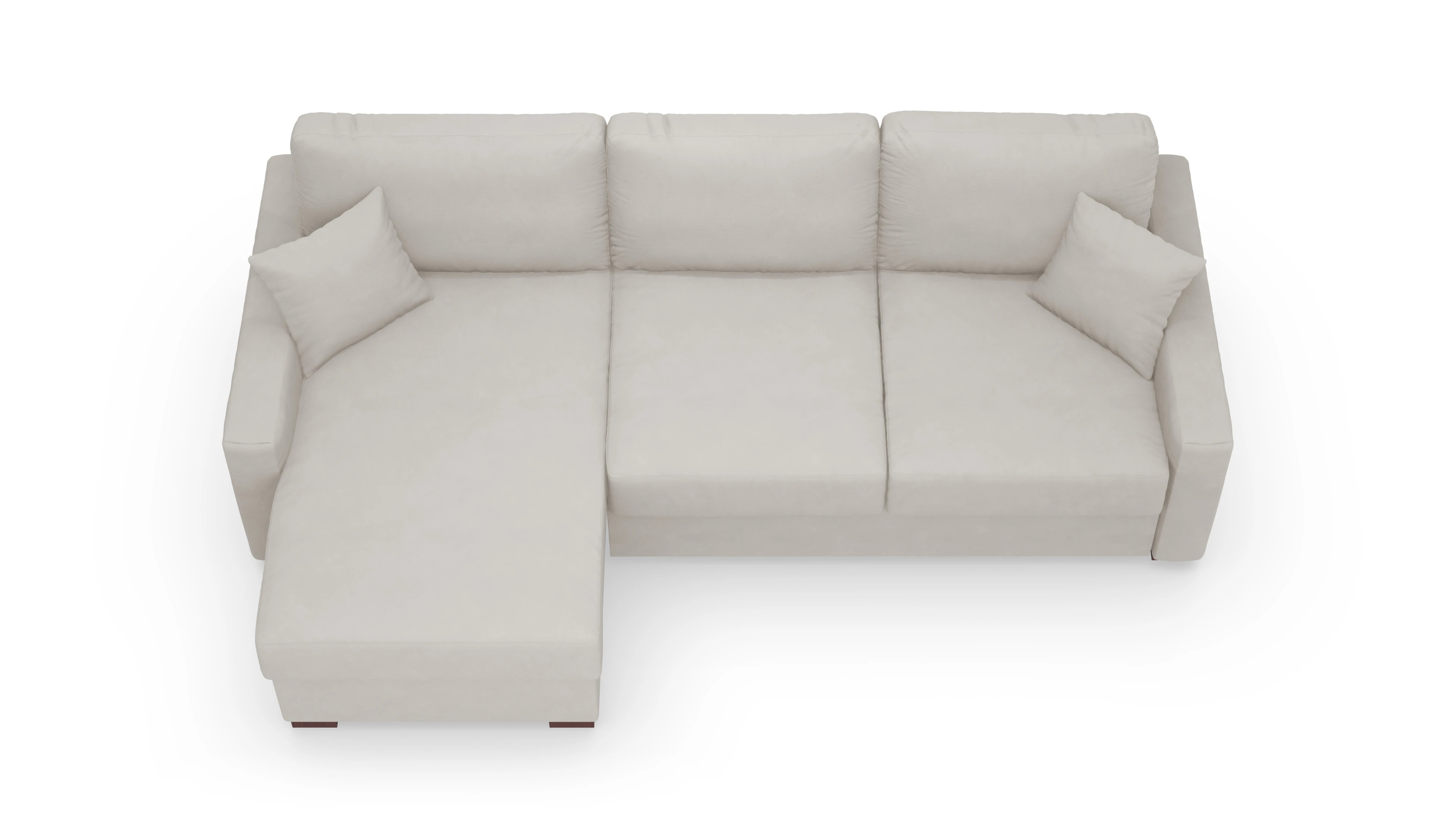 Ansicht des Produktes Christensen Sofa mit Rec links in Stoff grau