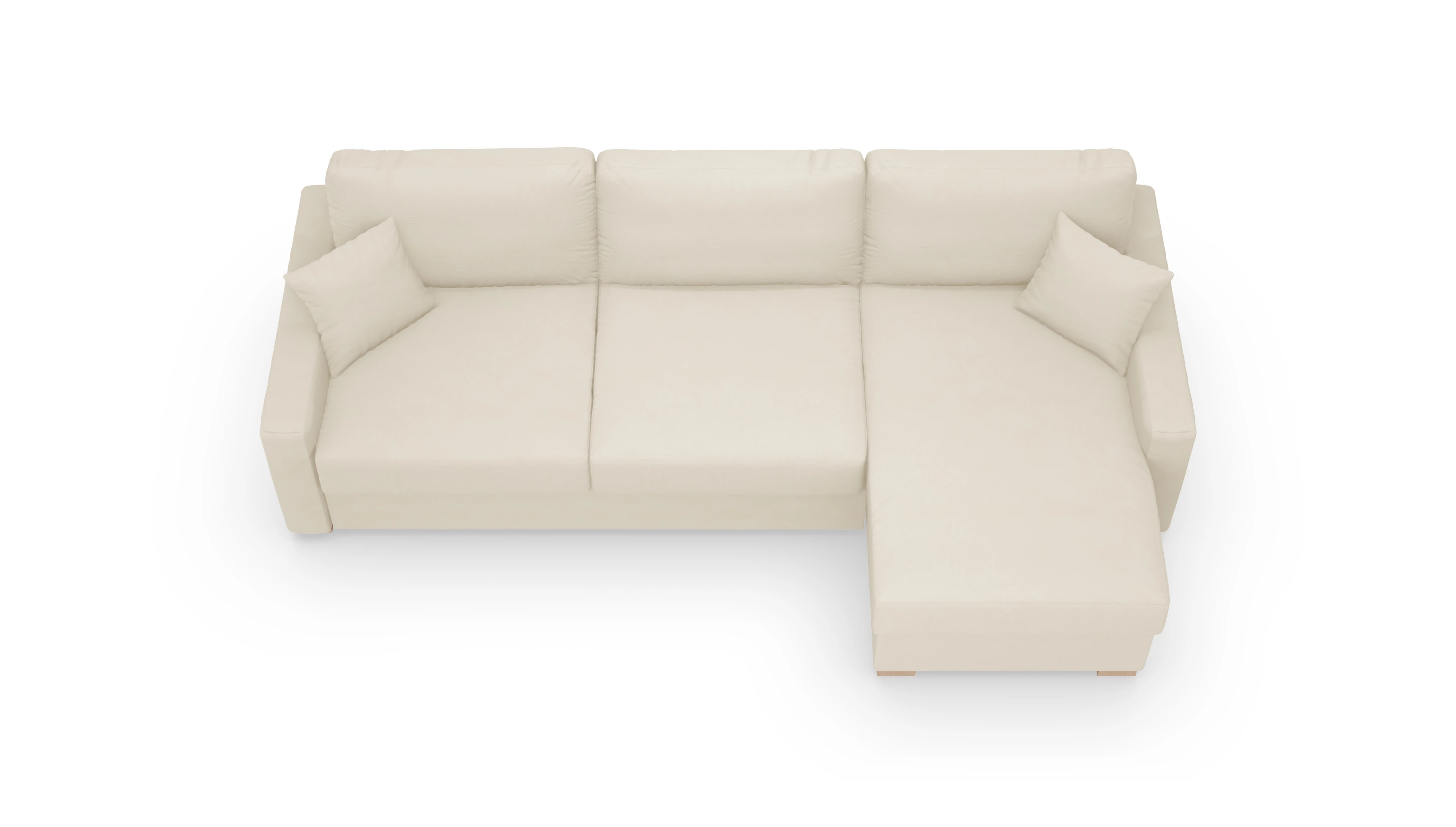 Ansicht des Produktes Christensen Sofa mit Rec rechts in Stoff beige