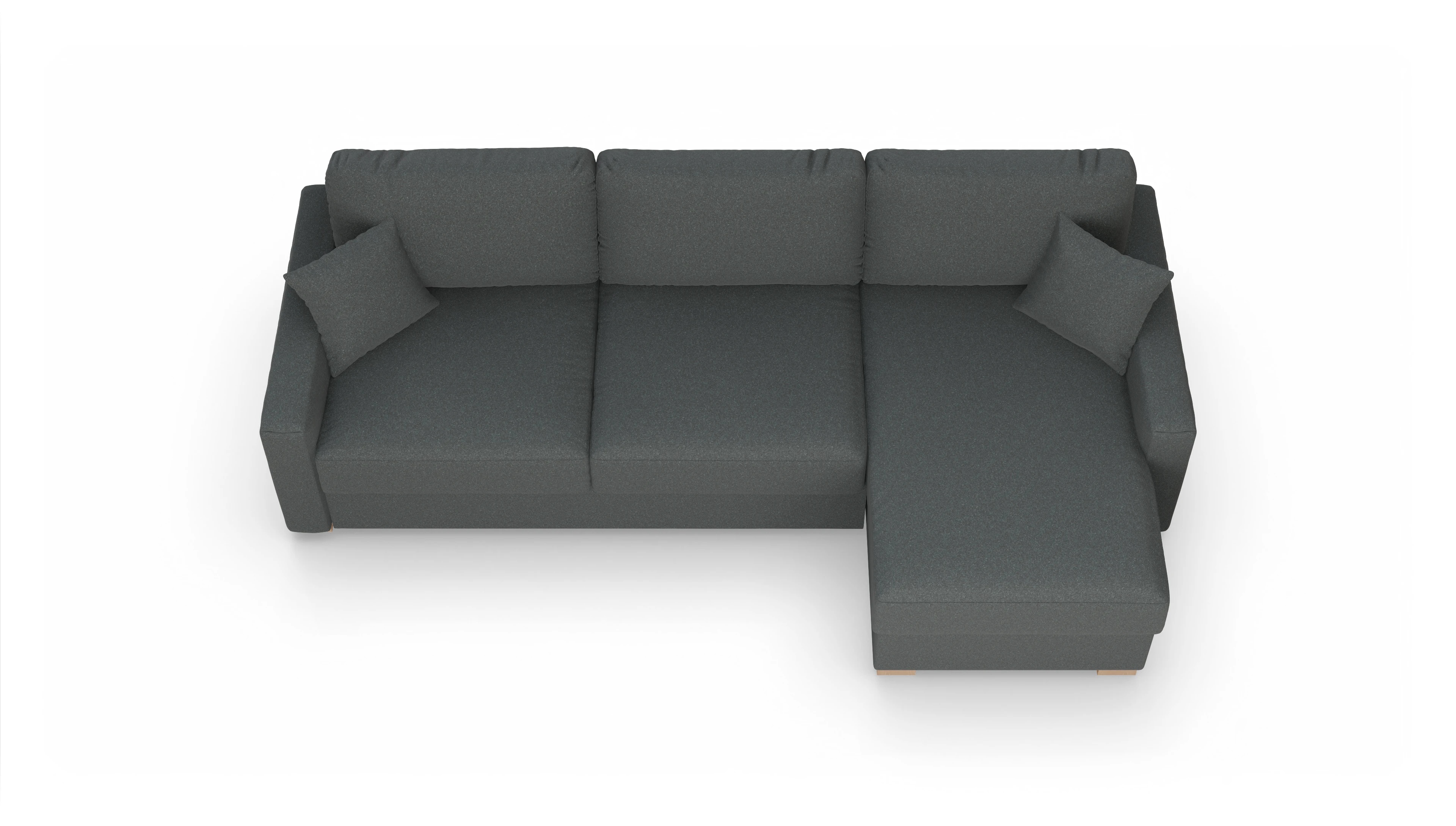 Ansicht des Produktes Christensen Sofa mit Rec rechts in Stoff grau
