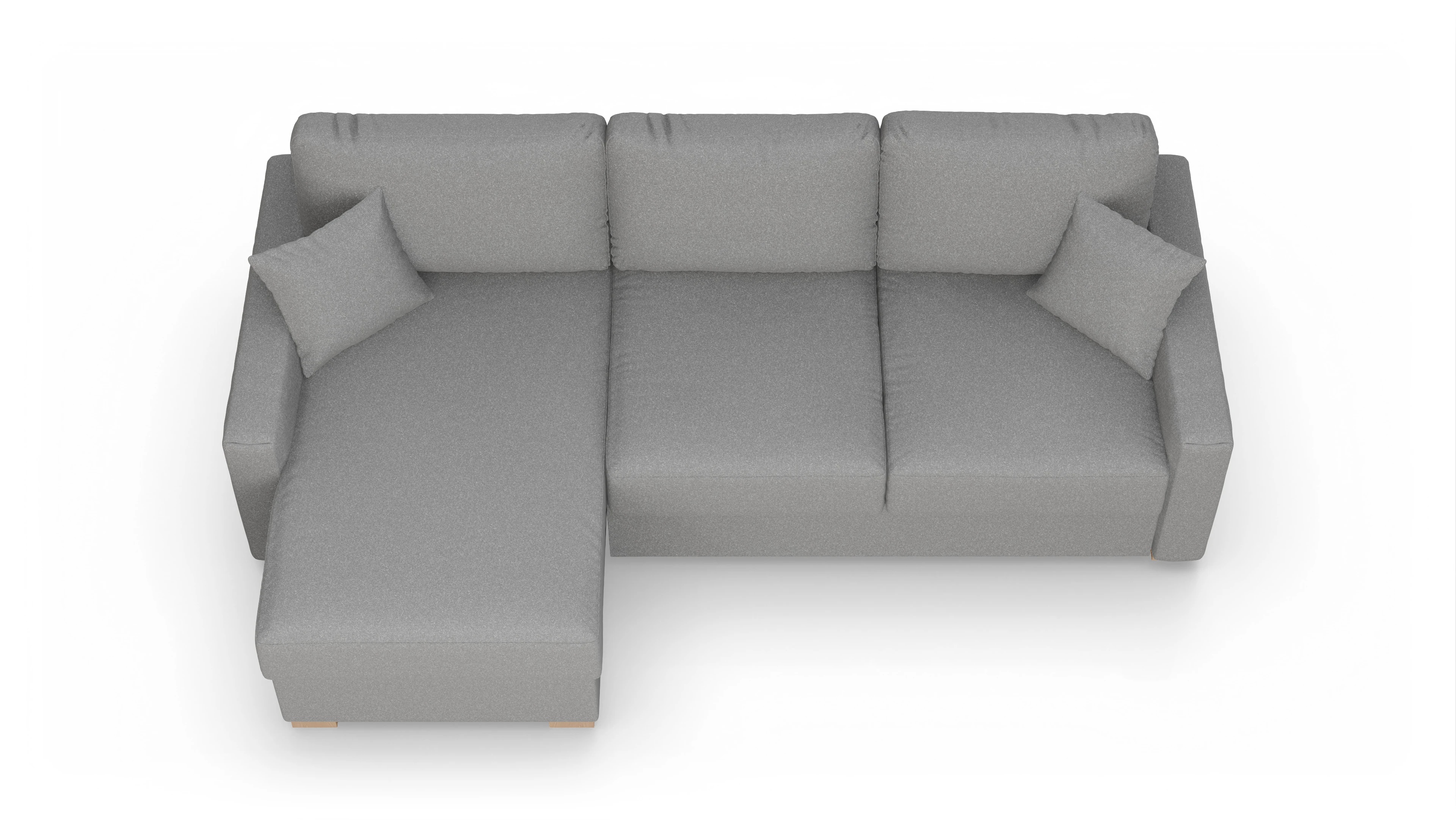 Ansicht des Produktes Christensen Sofa mit Rec links in Stoff grau