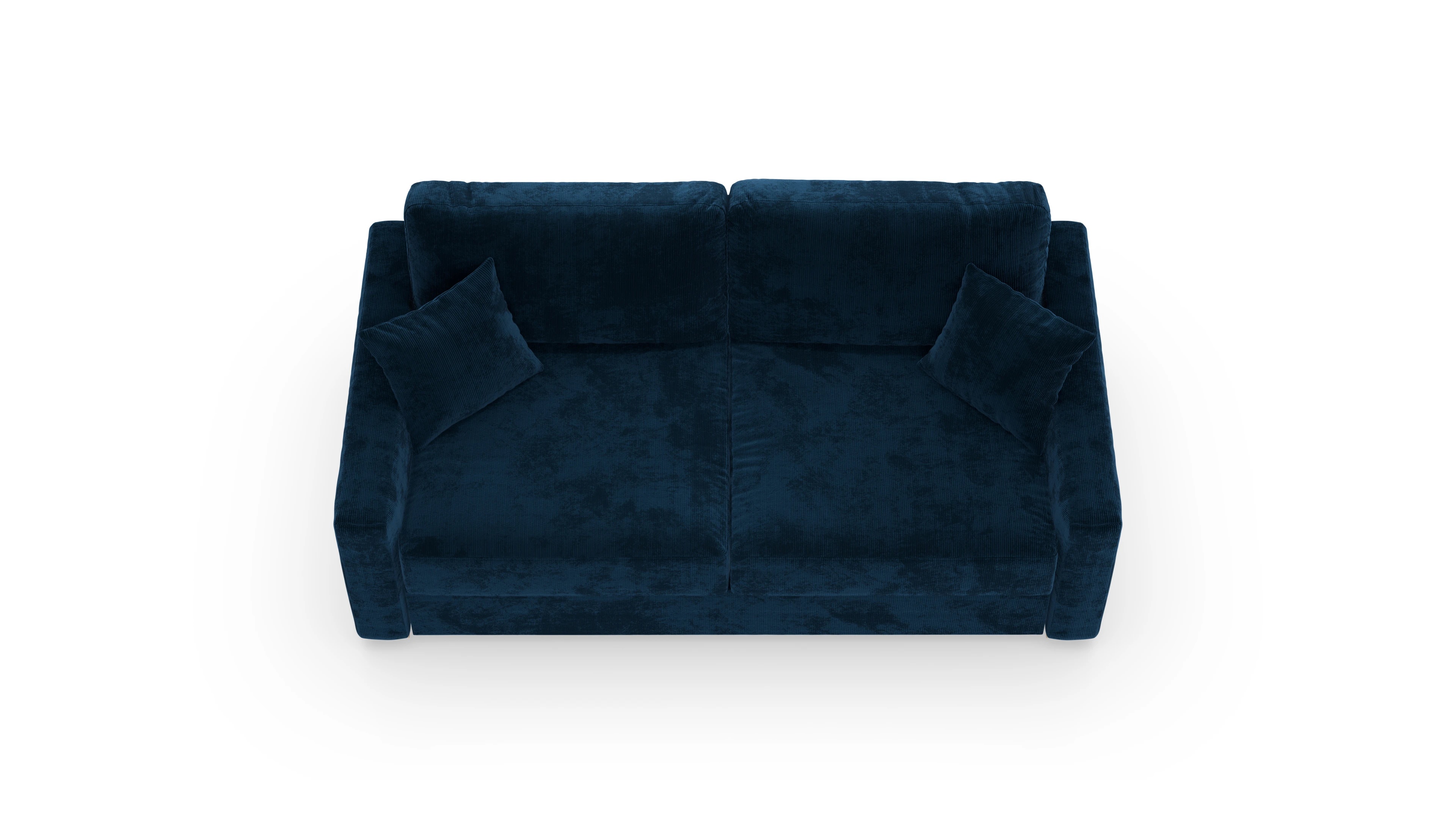 Schlafsofa Christensen Ansicht des Produktes Christensen 3-Sitzer in Cord blau