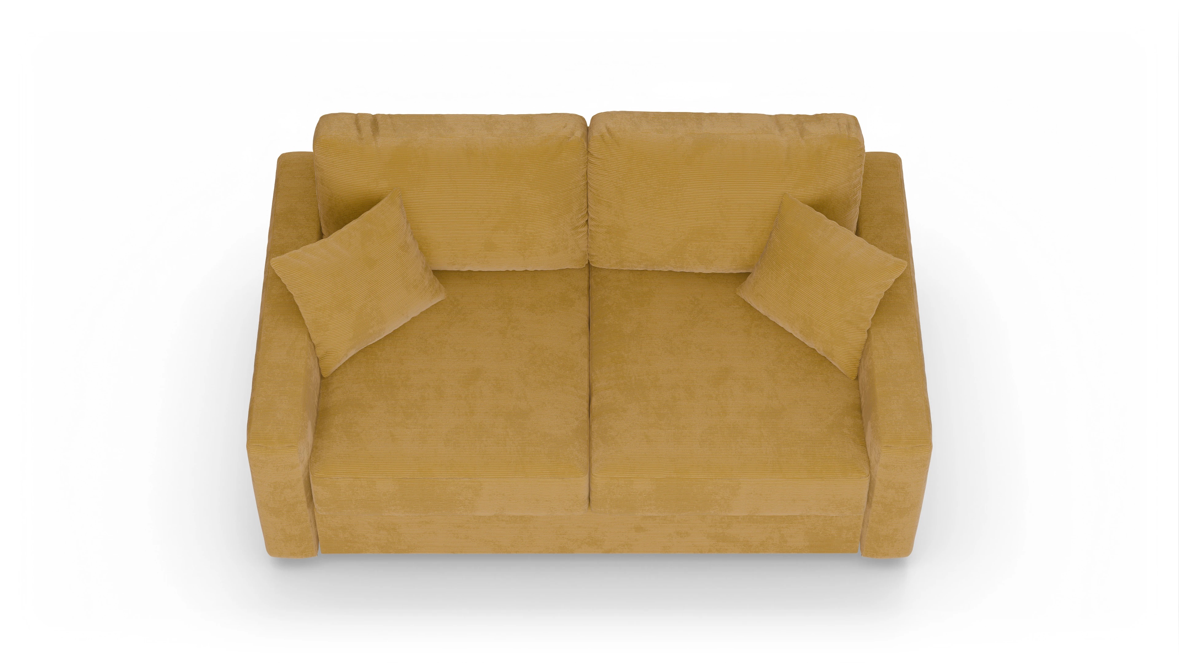 Ansicht des Produktes Christensen 2-Sitzer in Cord gelb