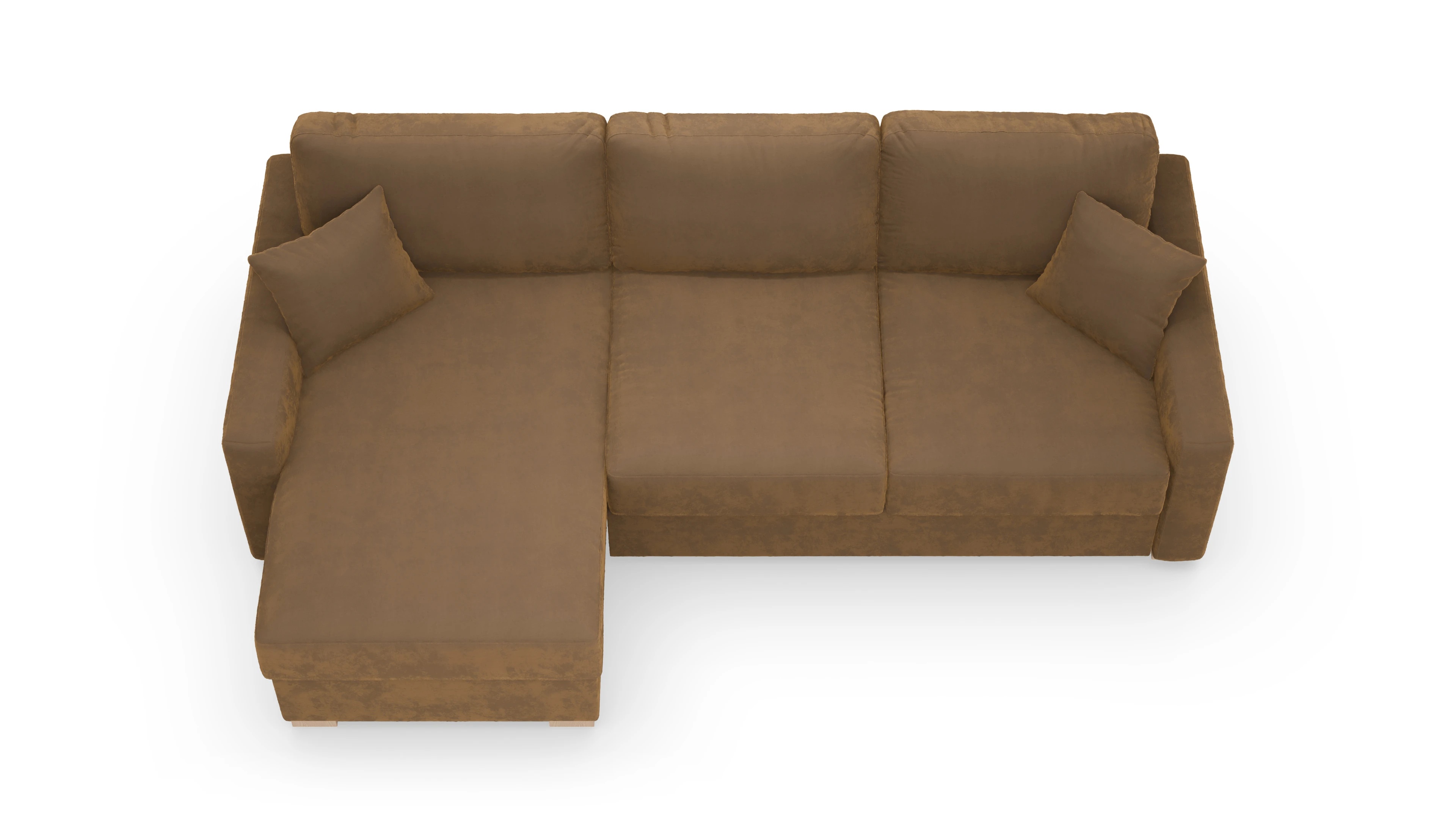 Ansicht des Produktes Christensen Sofa mit Rec links in Samt braun