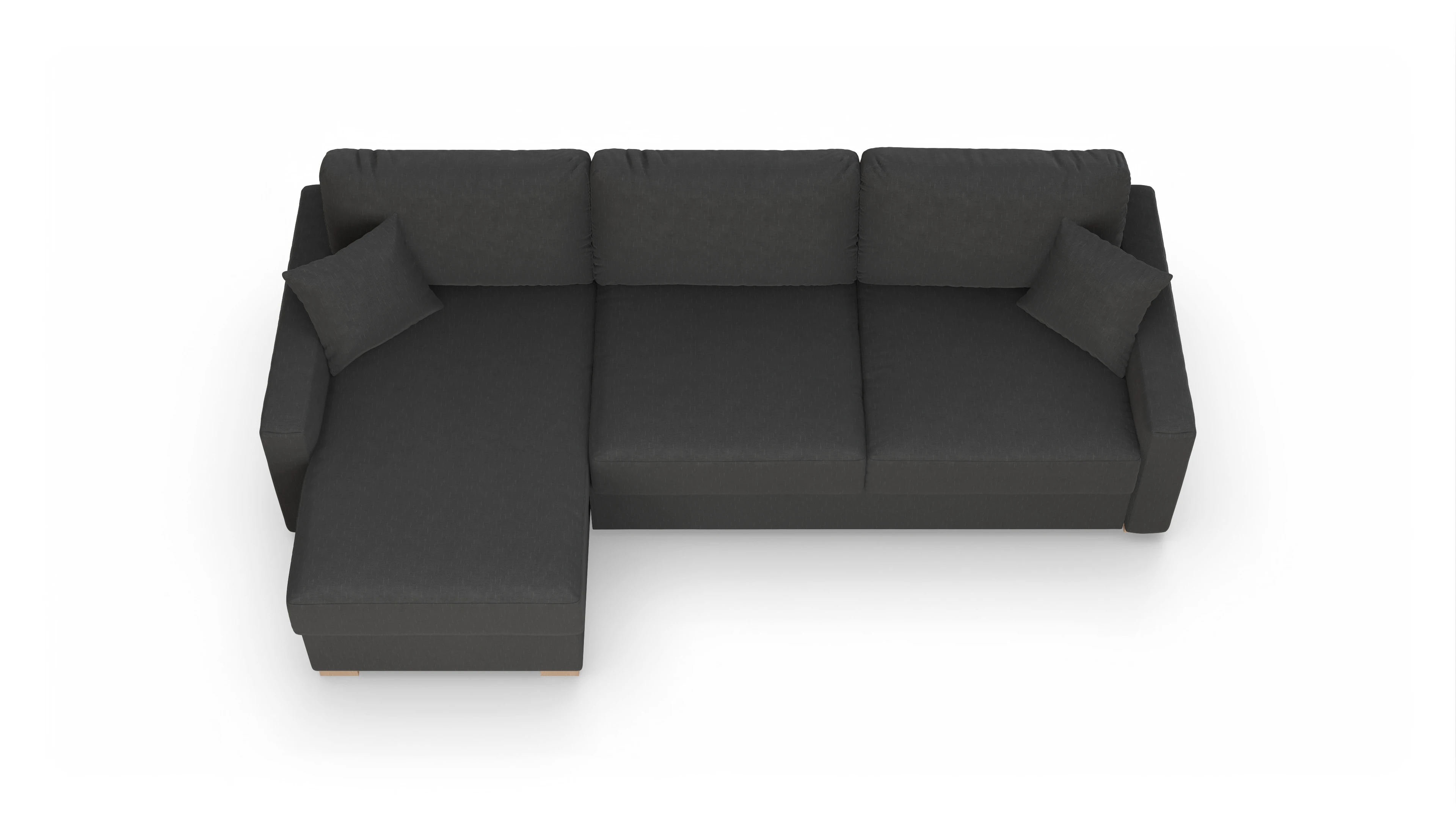 Ansicht des Produktes Christensen Sofa mit Rec links in Stoff grau