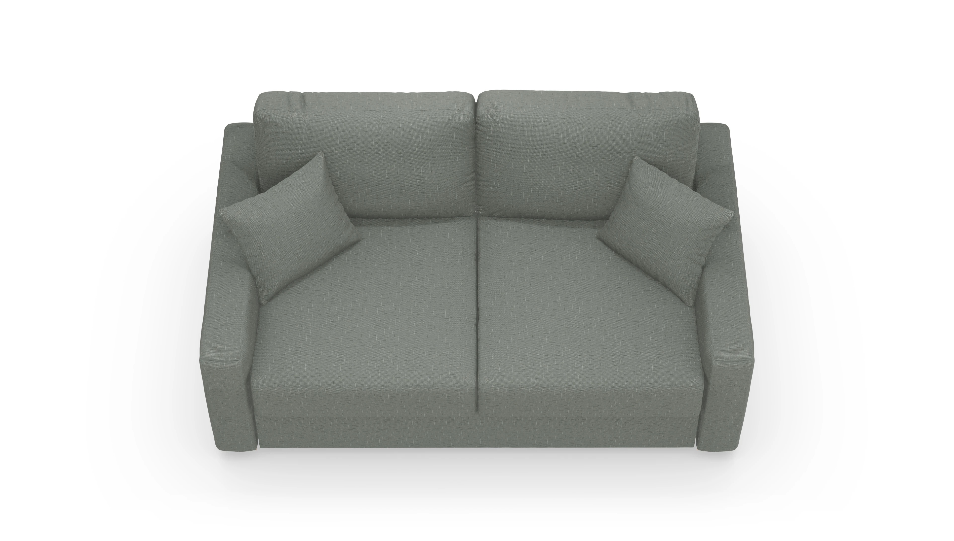 Schlafsofa Christensen Ansicht des Produktes Christensen 2-Sitzer in Stoff grün