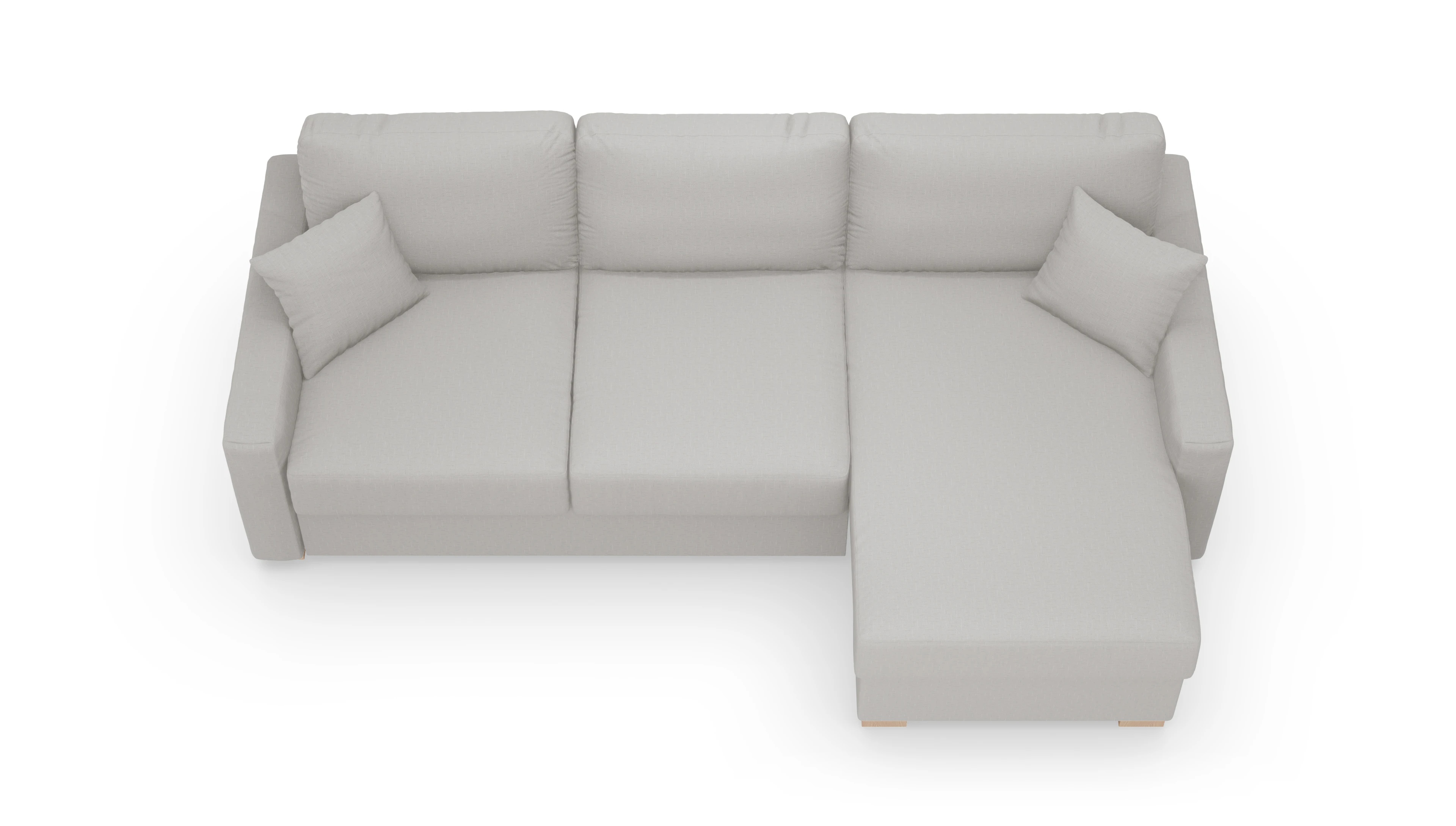Ansicht des Produktes Christensen Sofa mit Rec rechts in Stoff beige