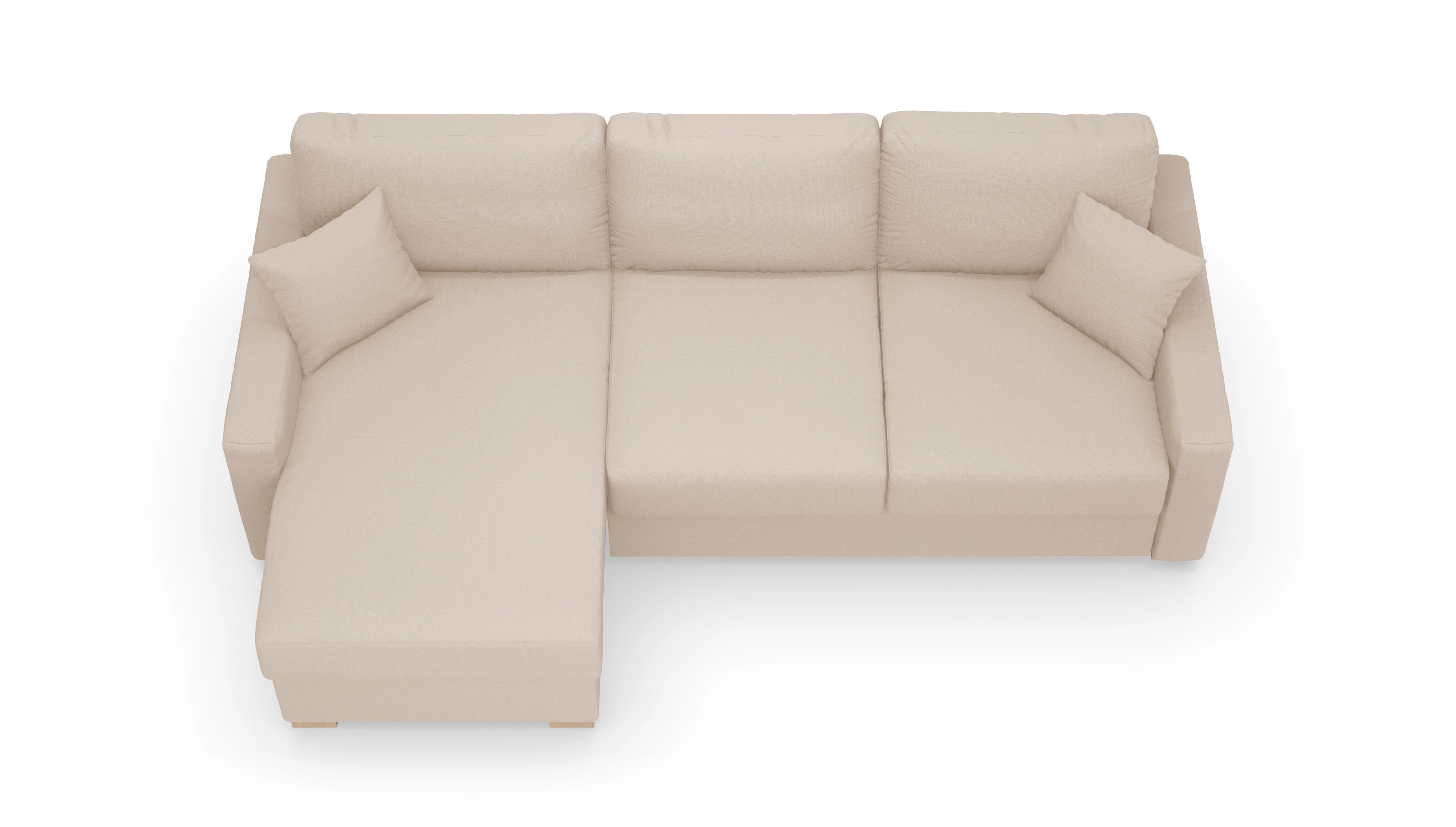 Ansicht des Produktes Christensen Sofa mit Rec links in Stoff beige