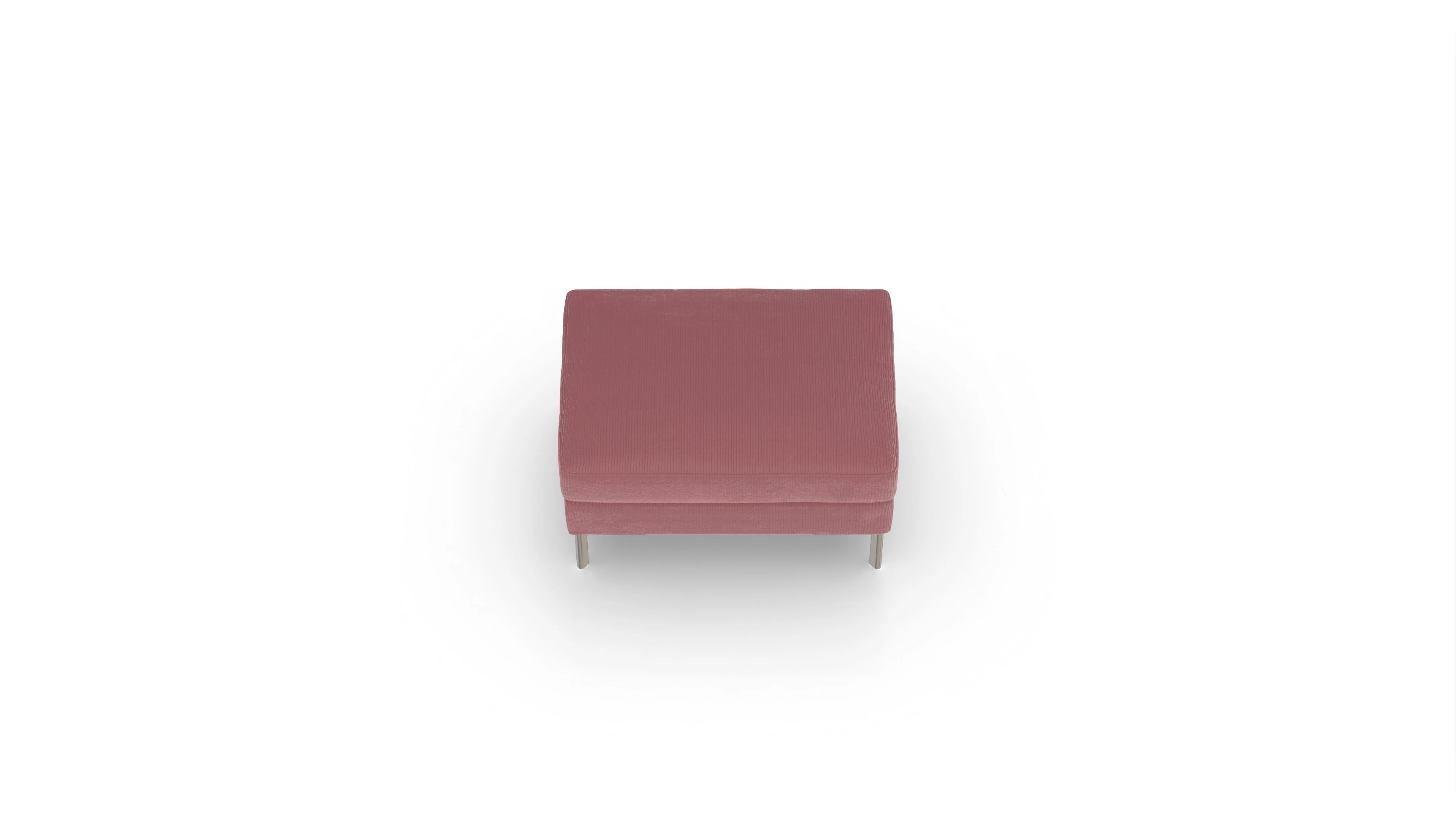 Ansicht des Produktes Pinedo Hocker in Cord rot
