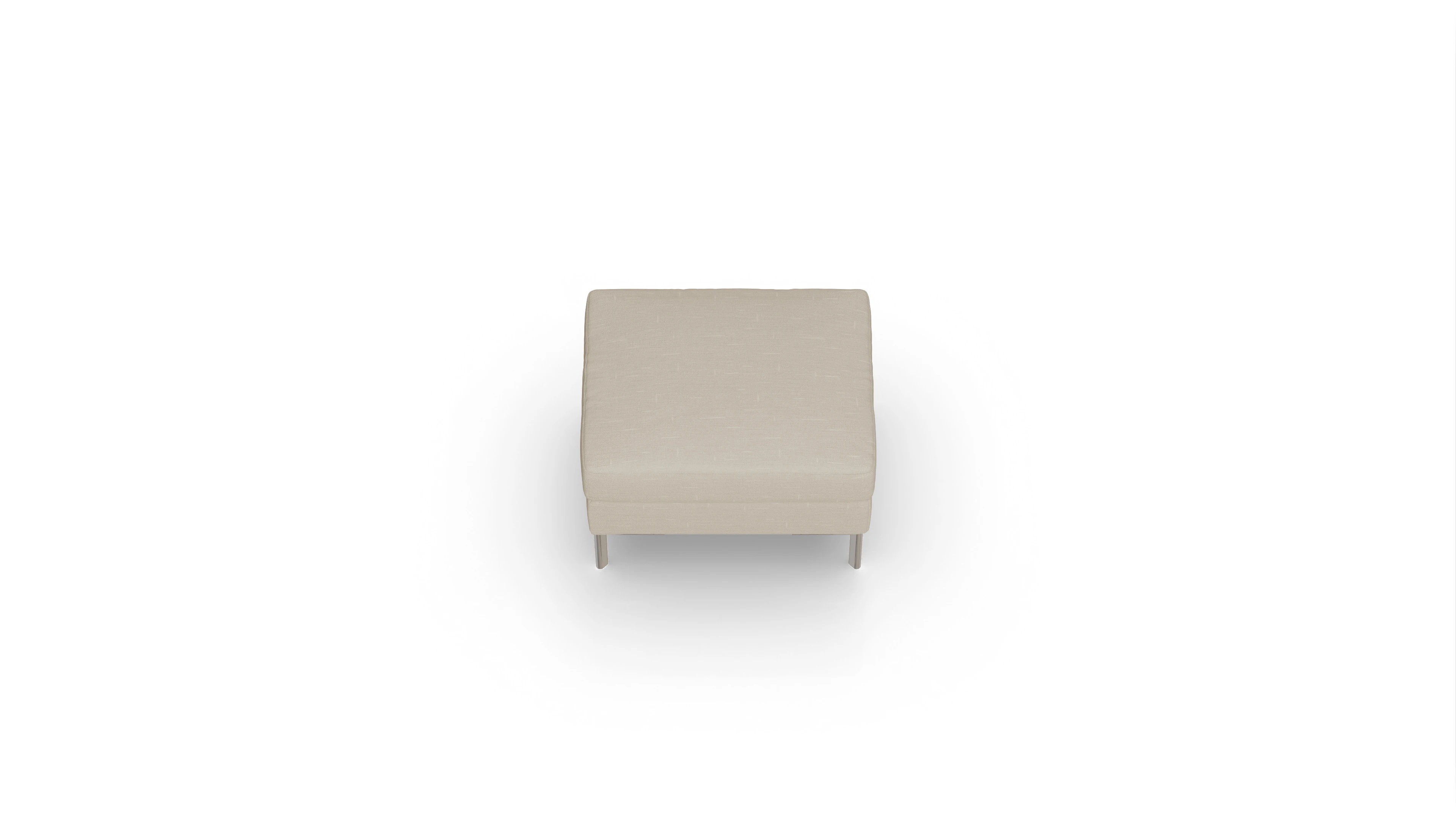 Ansicht des Produktes Pinedo Hocker in Stoff beige